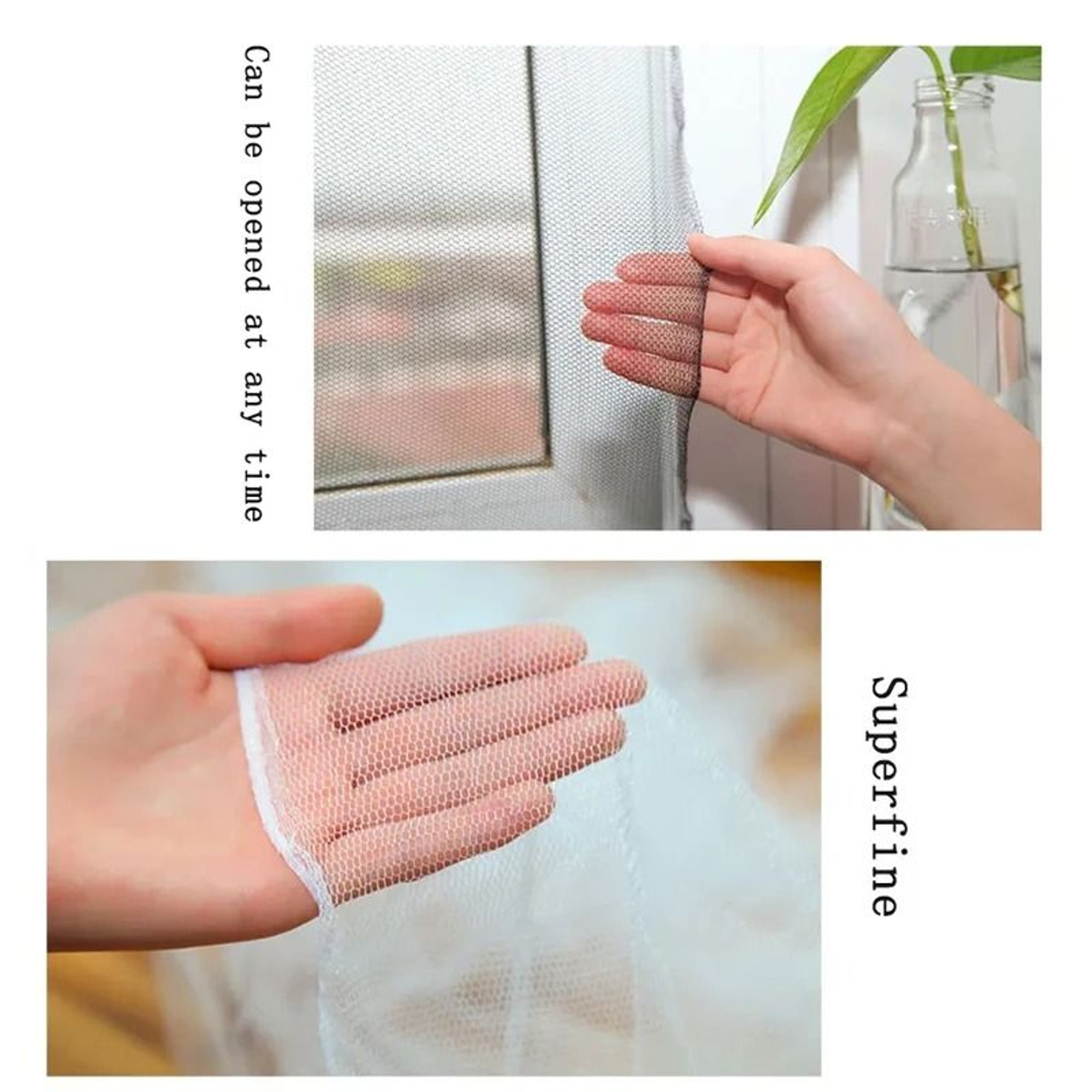 Fly  Mosquito Window Screen Net Mesh With Mounting Tape 4
