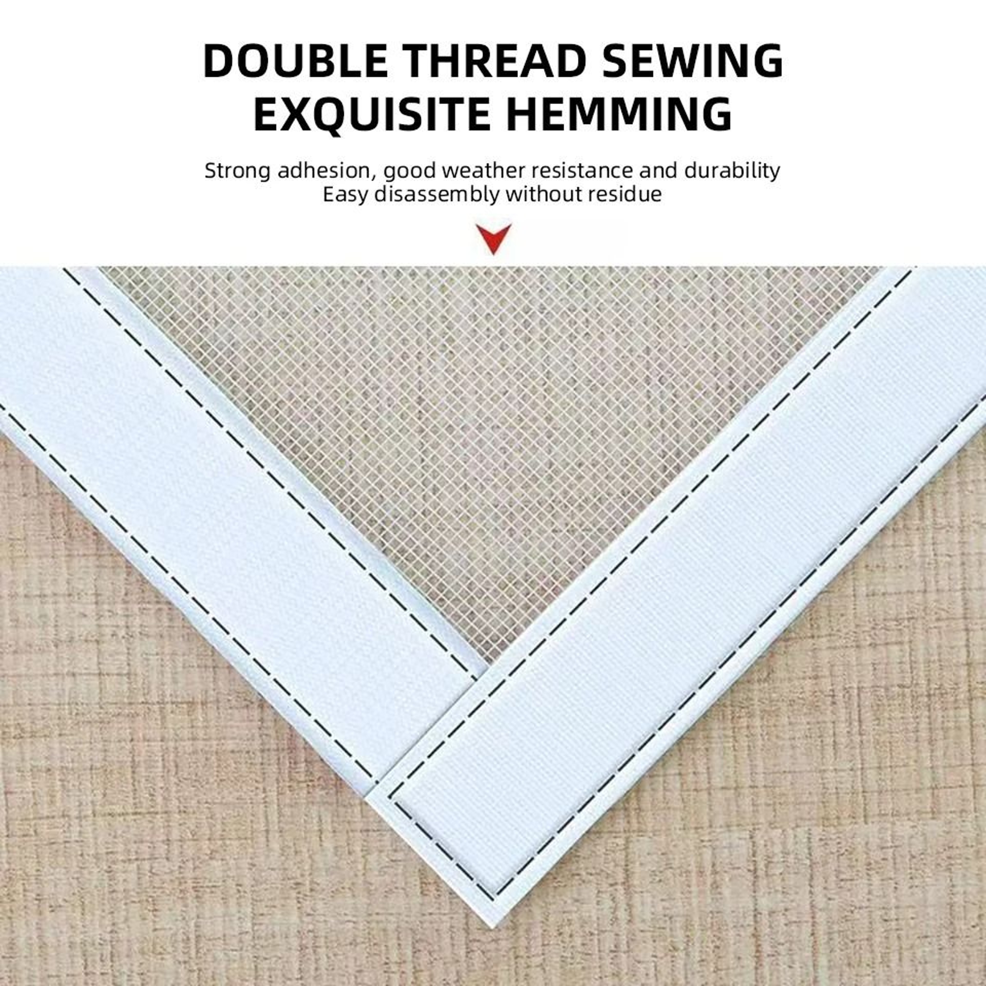 Grey CustomSize SelfAdhesive AntiFly Window Screen Mesh 6