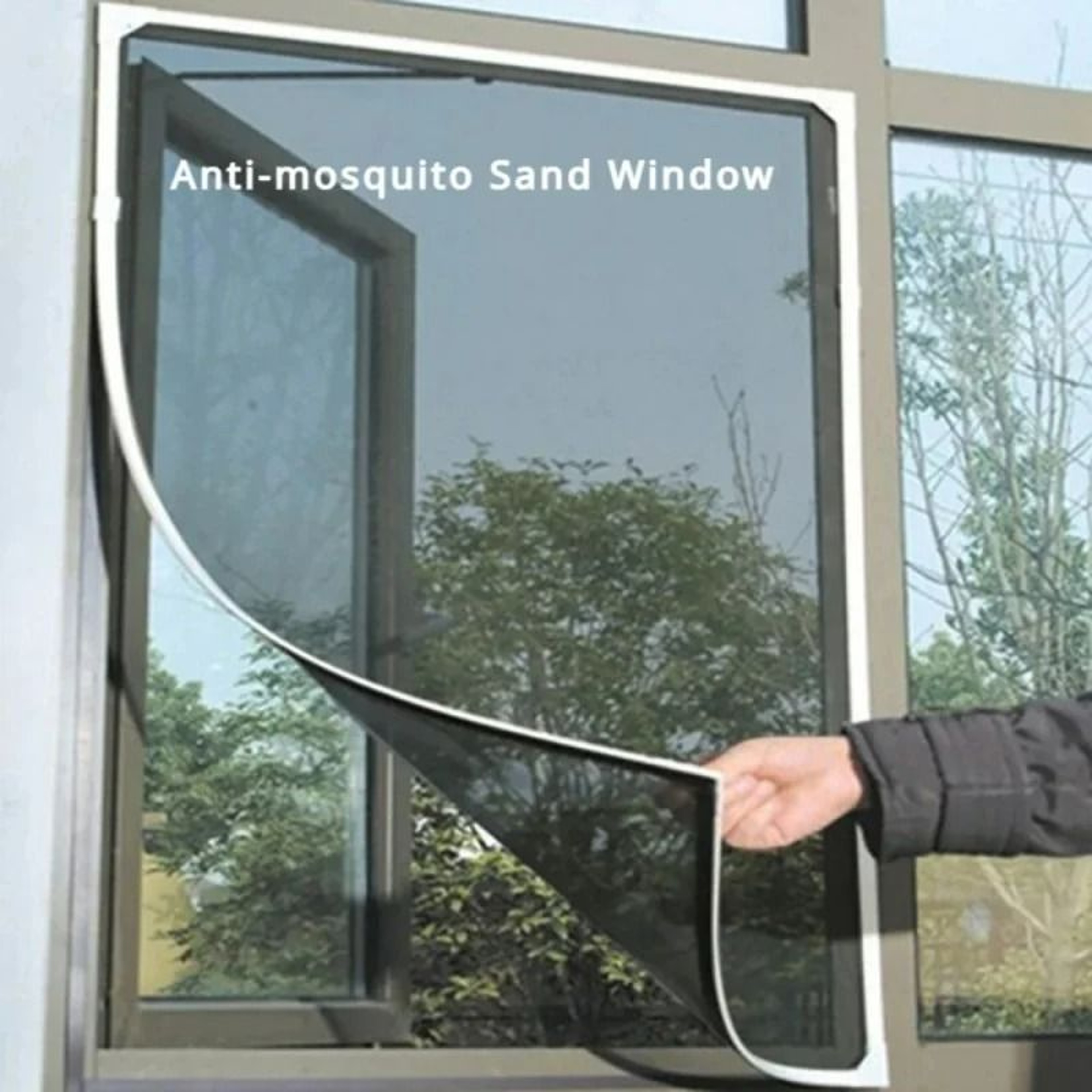 DIY SelfAdhesive Indoor Window Mosquito  Insect Mesh Screen 0