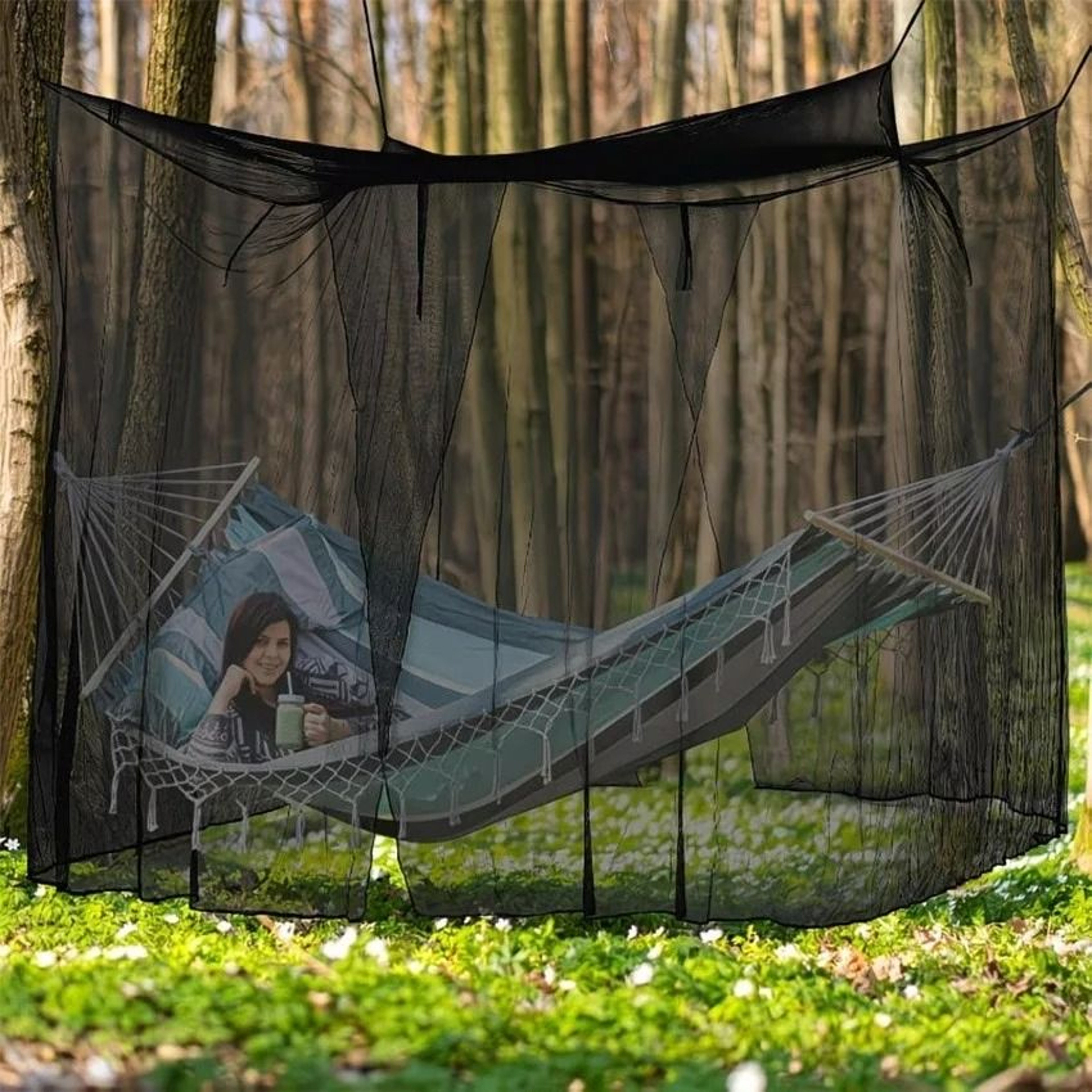 Large Outdoor Canopy Mesh Fly Netting Enclosure 0