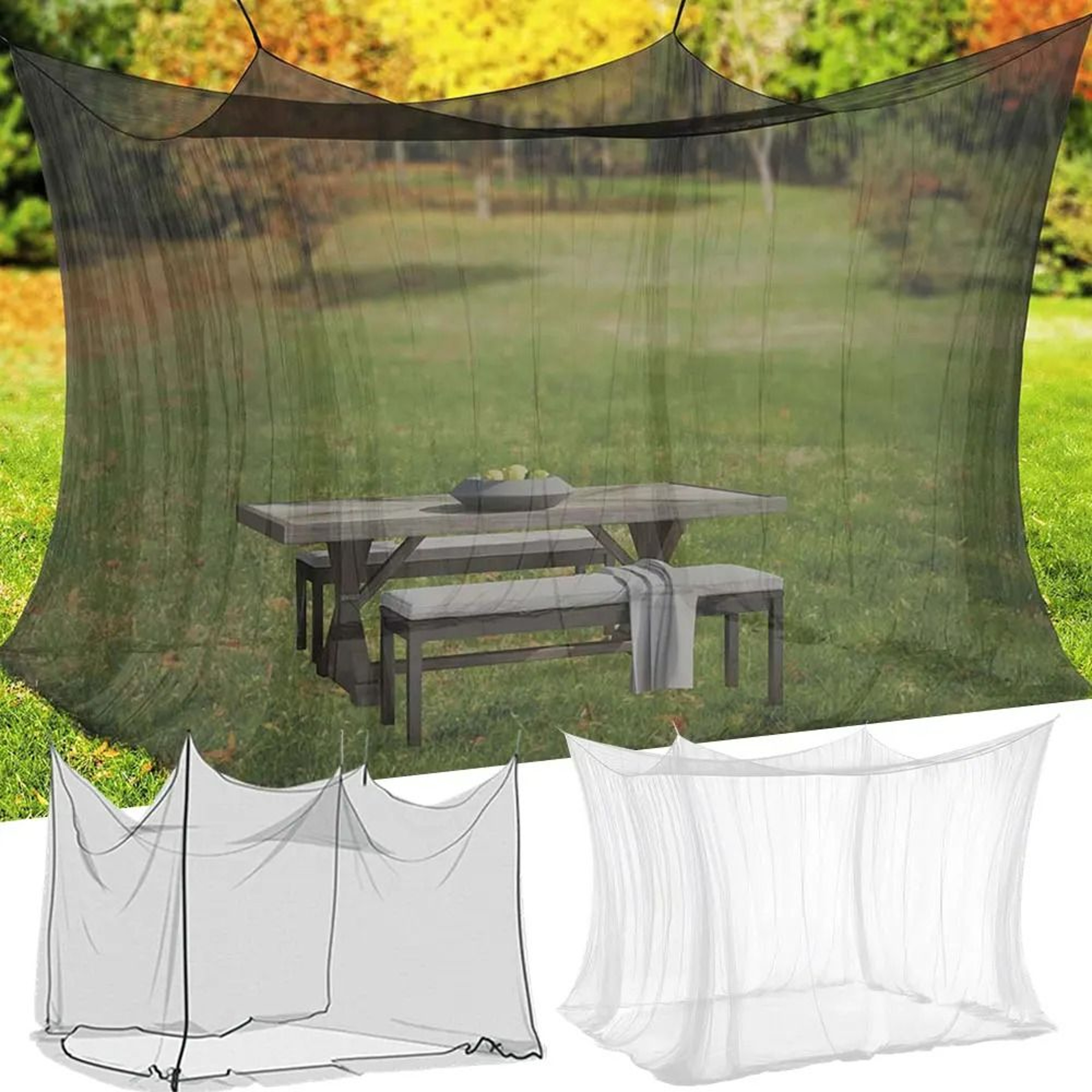 Large Outdoor Canopy Mesh Fly Netting Enclosure 5