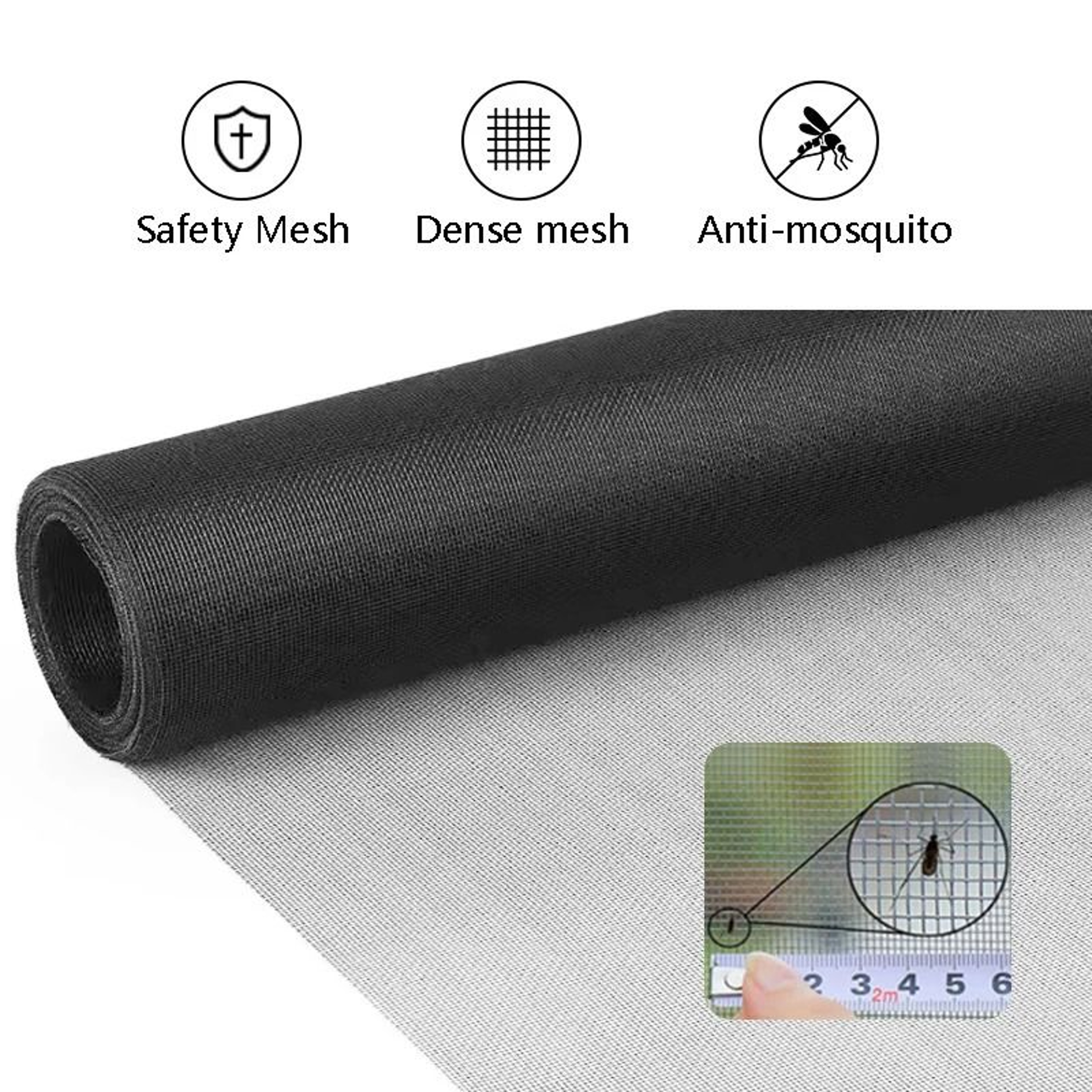 Black PP Nano Mesh High End Window Screen Mesh 2