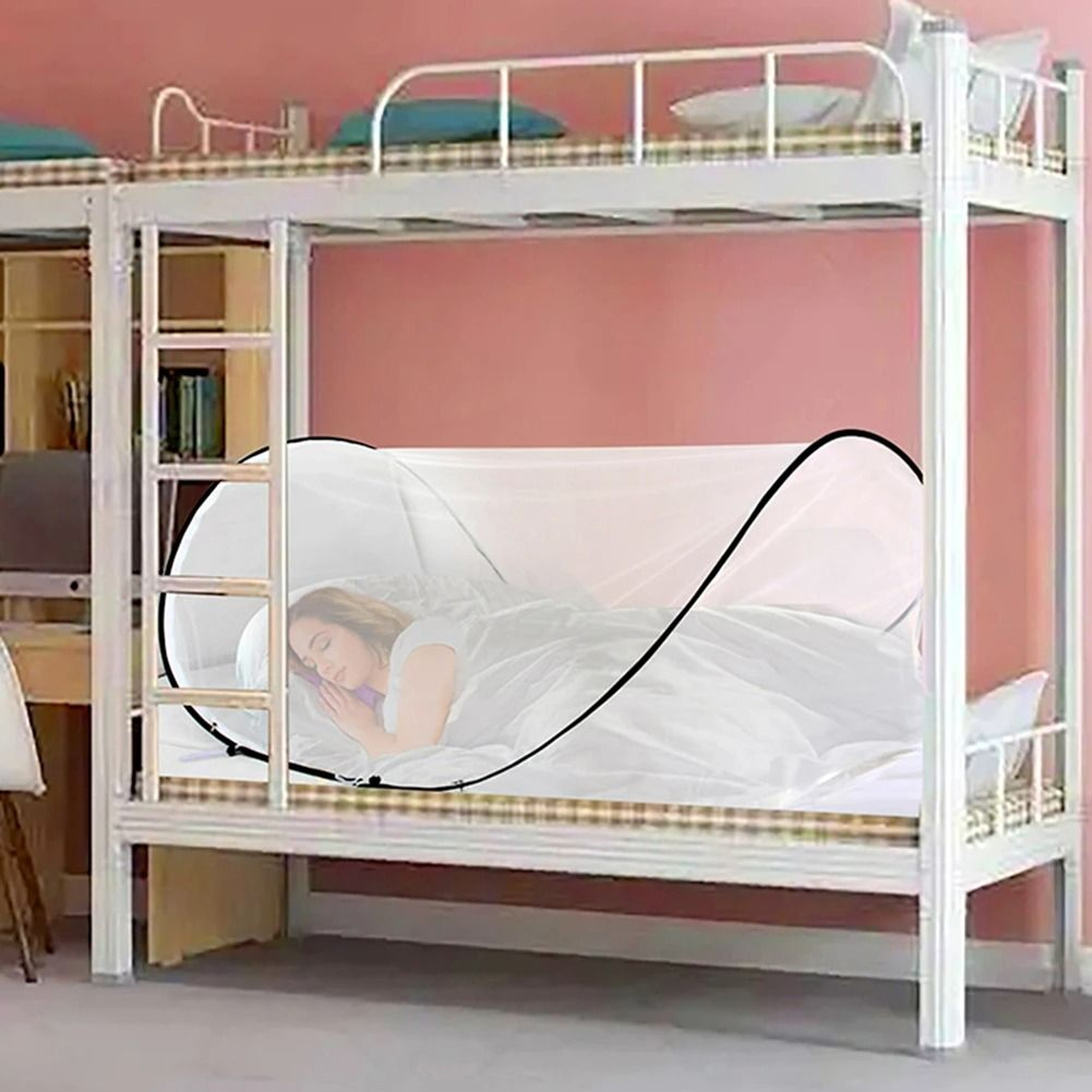 Portable Foldable Pop Up Single Bed Mosquito Net Tent 2