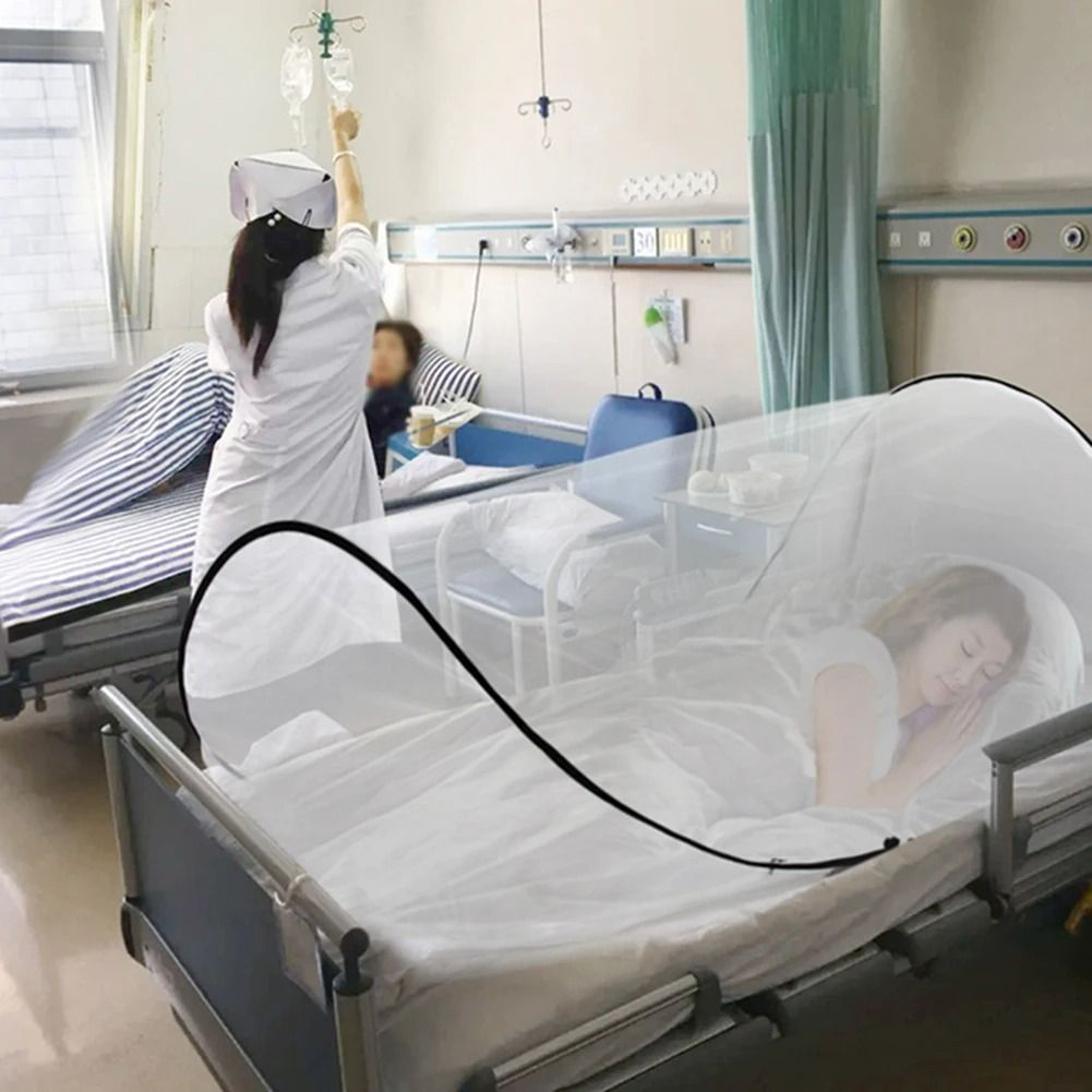 Portable Foldable Pop Up Single Bed Mosquito Net Tent 5