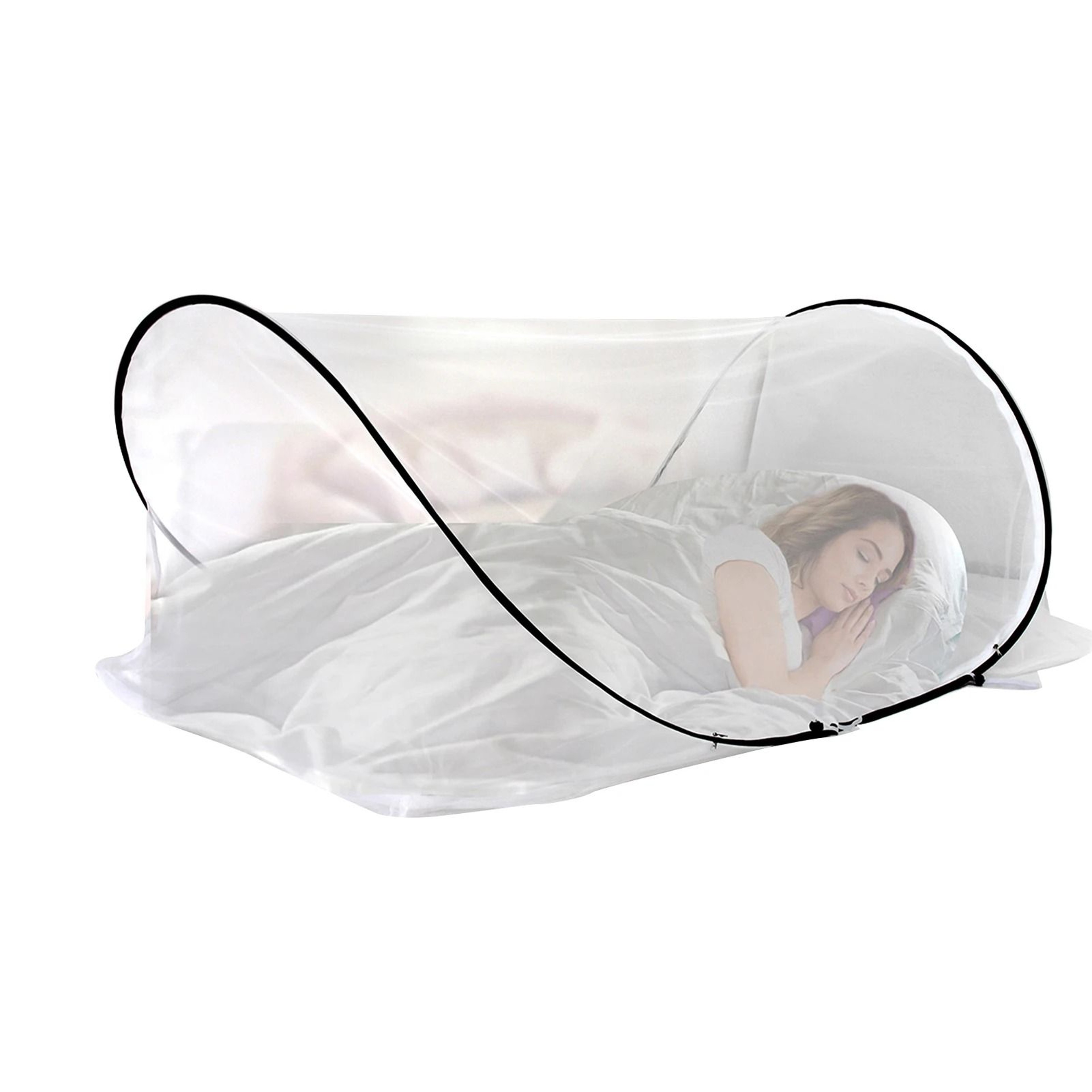 Portable Foldable Pop Up Single Bed Mosquito Net Tent 6
