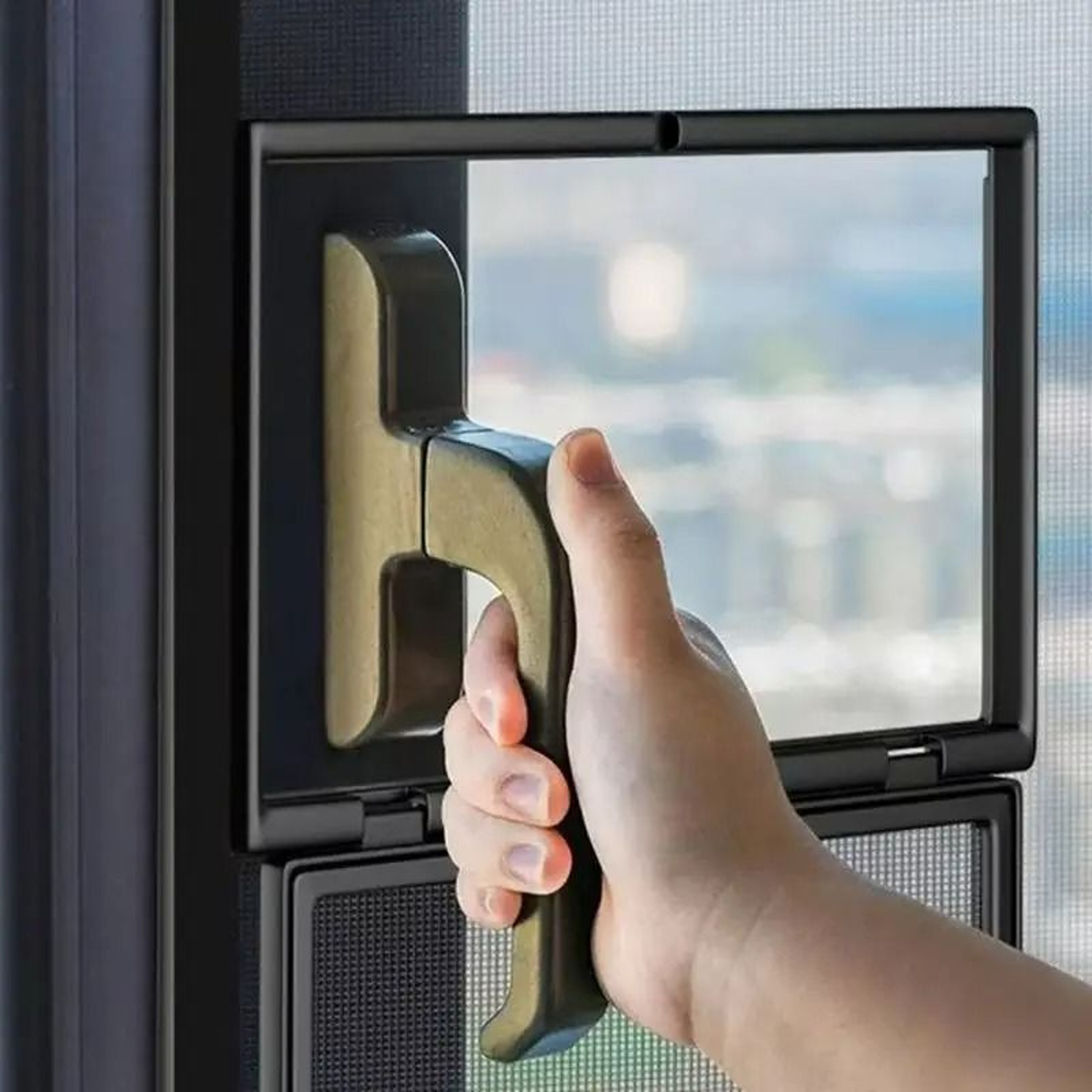 Black Invisible Nano Mesh Window Mosquito Screen 1
