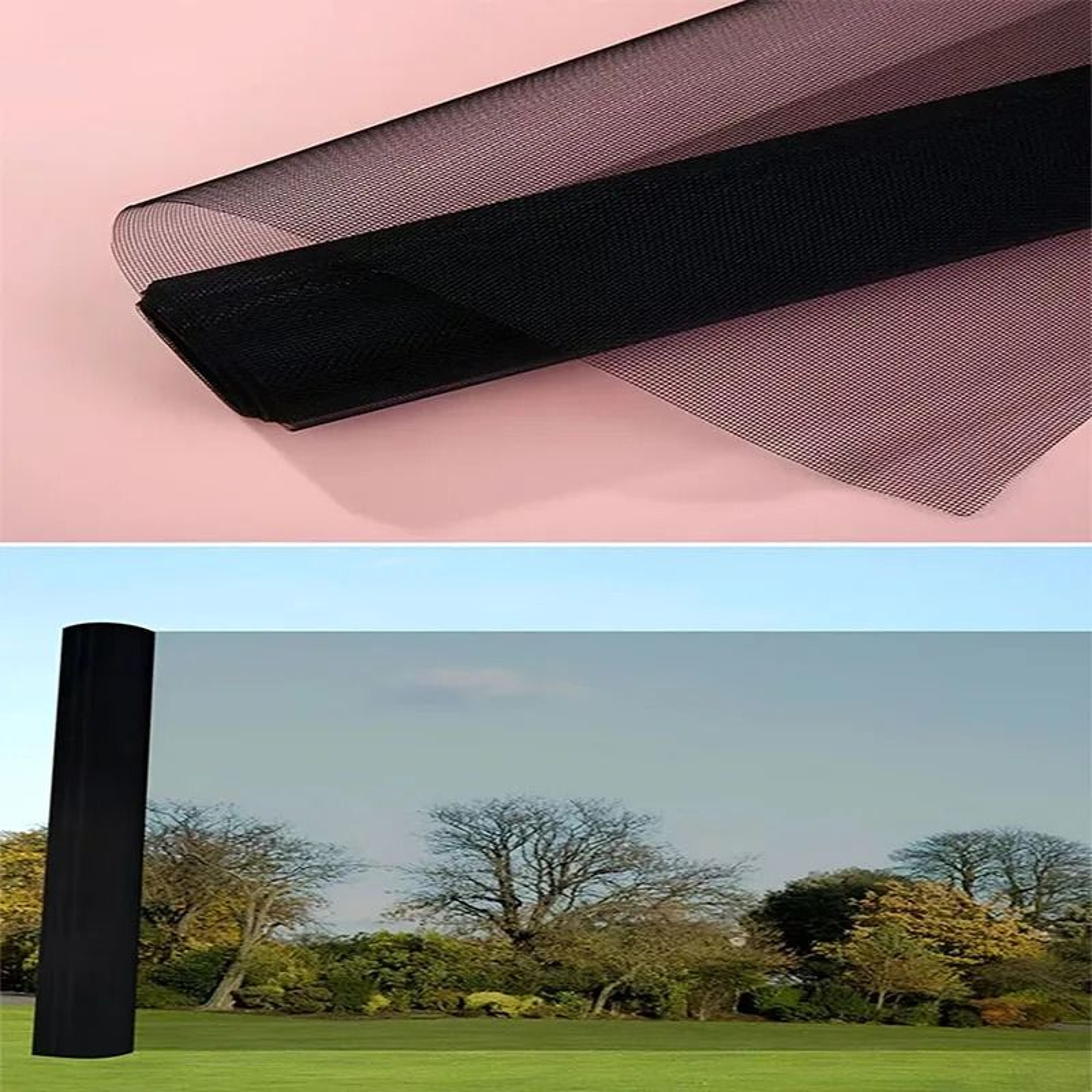Multi Functional Black Mesh Roll Window Screen 1