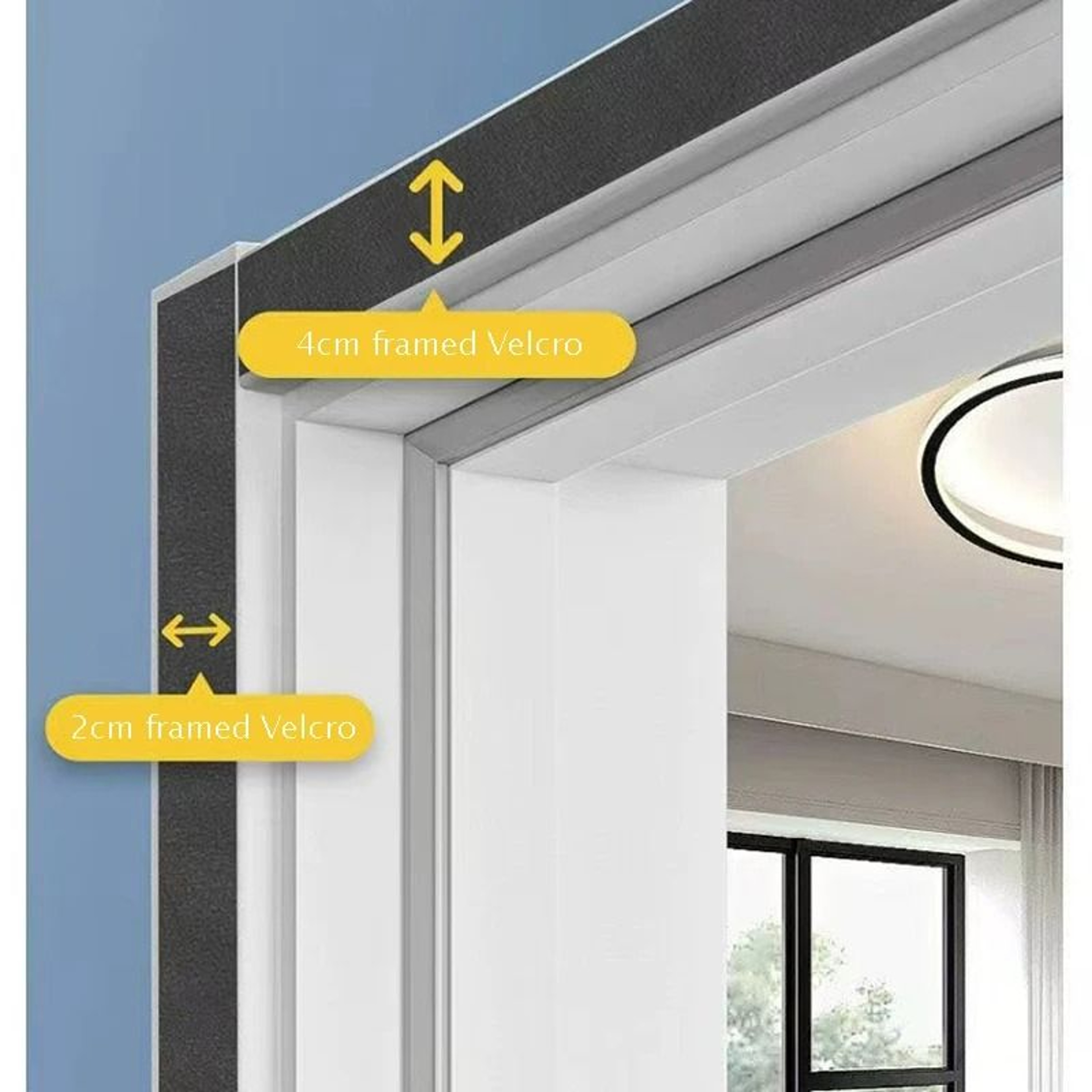 Side Opening Magnetic Mosquito Screen Door Curtain 3