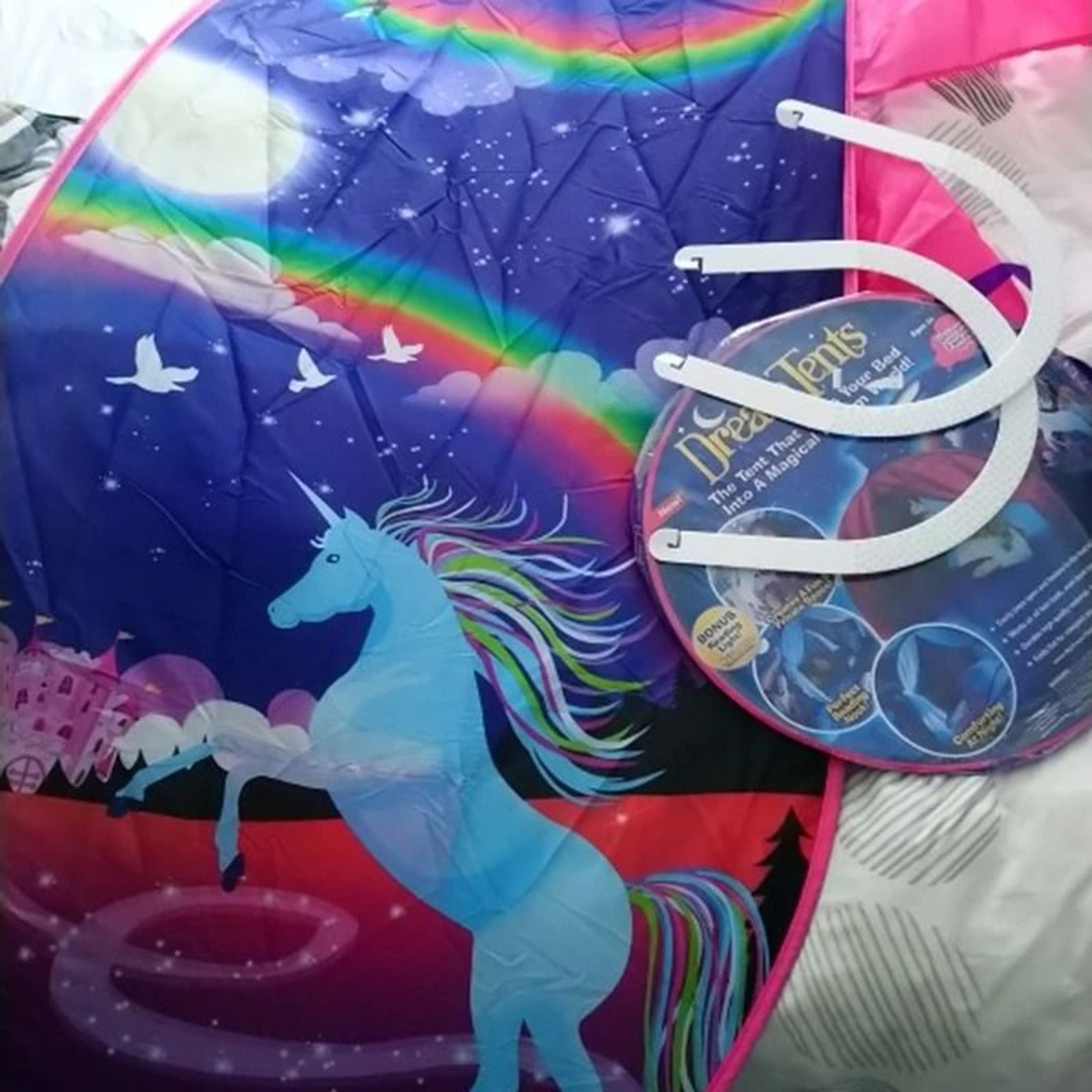 Childrens Starry Folding LightBlocking Bed Tent Canopy 6