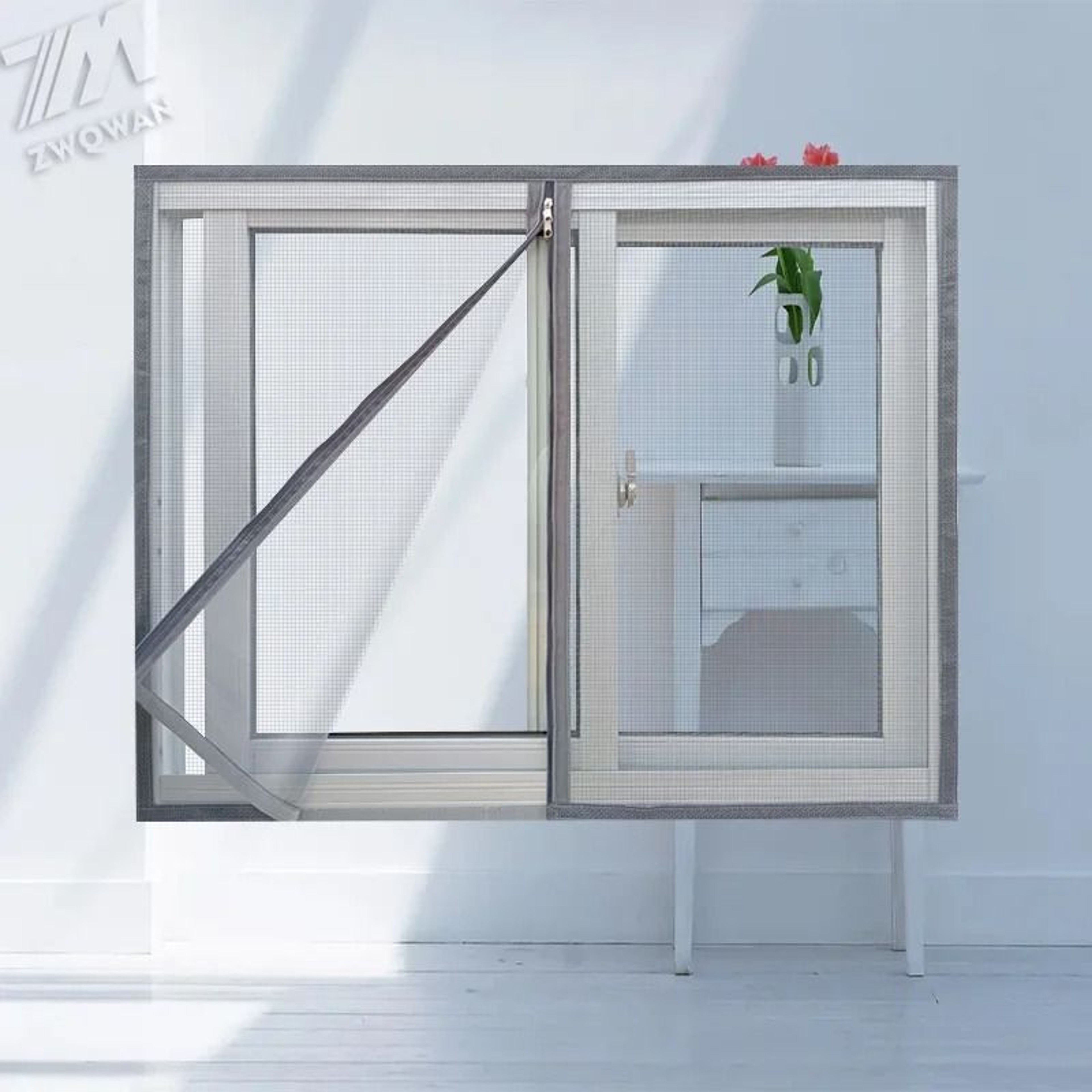 Customizable Zipper Window Screen Mesh 0