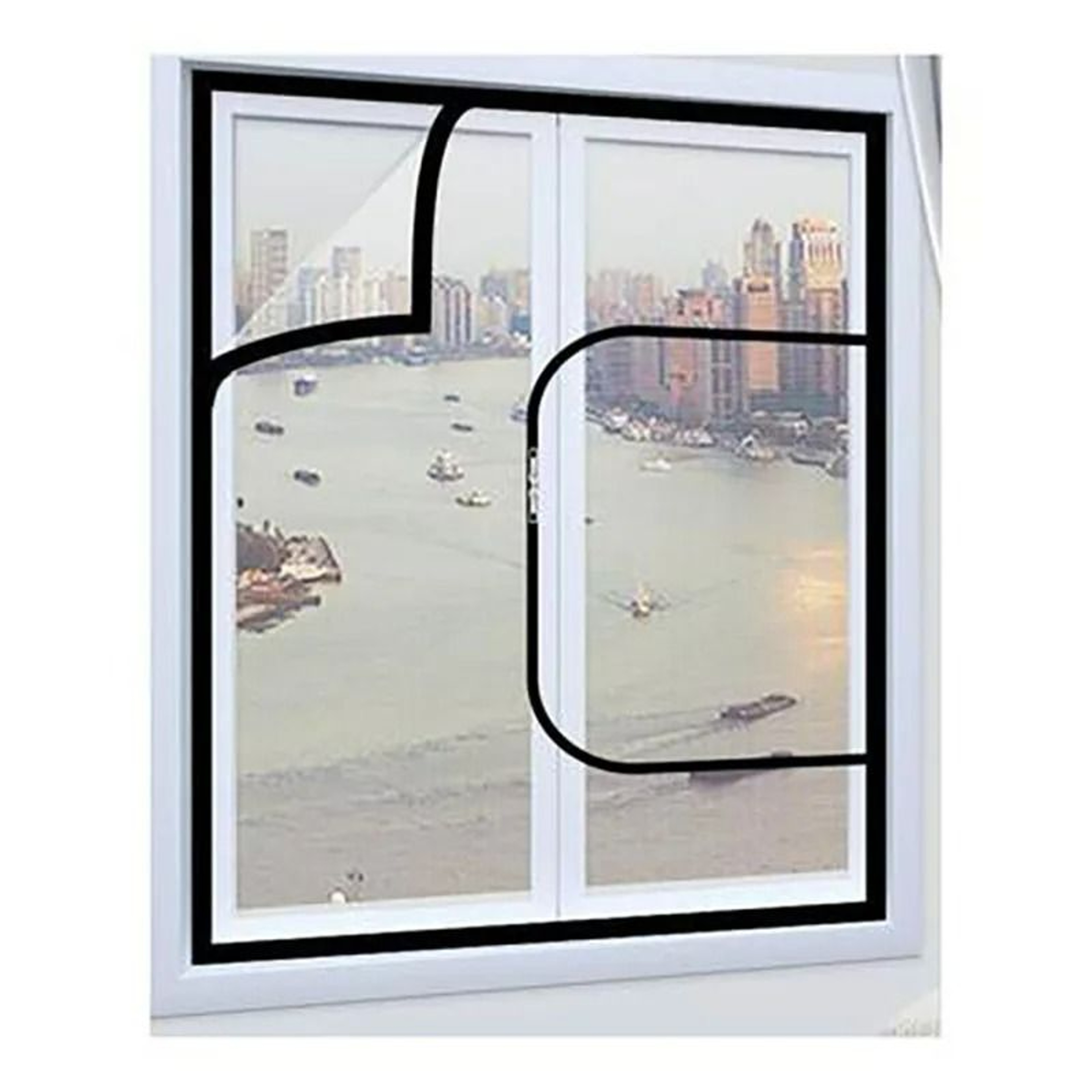 Zippered Invisible Mesh Window  Door Screen 2