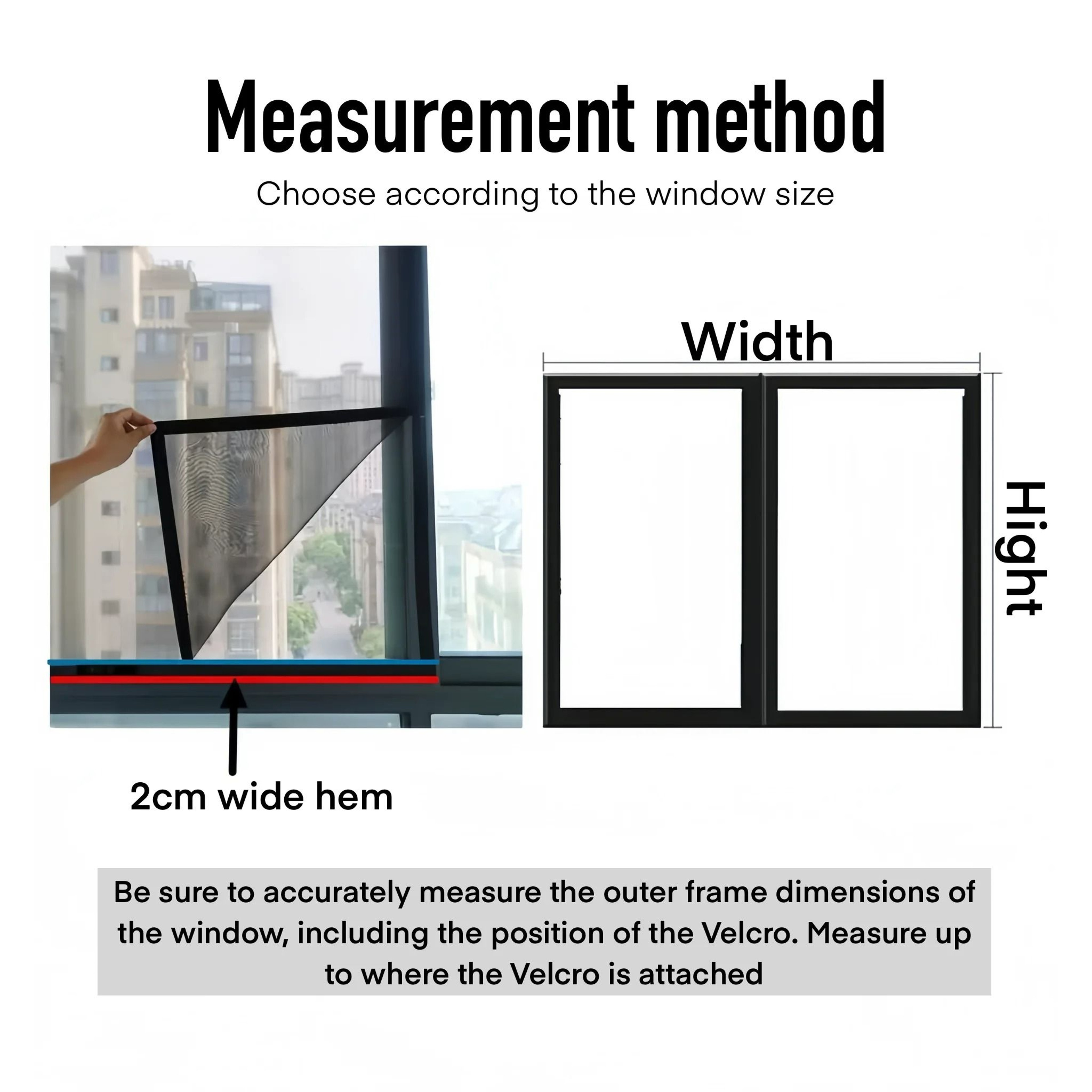 DIY Black SelfAdhesive Window Mosquito Net 5