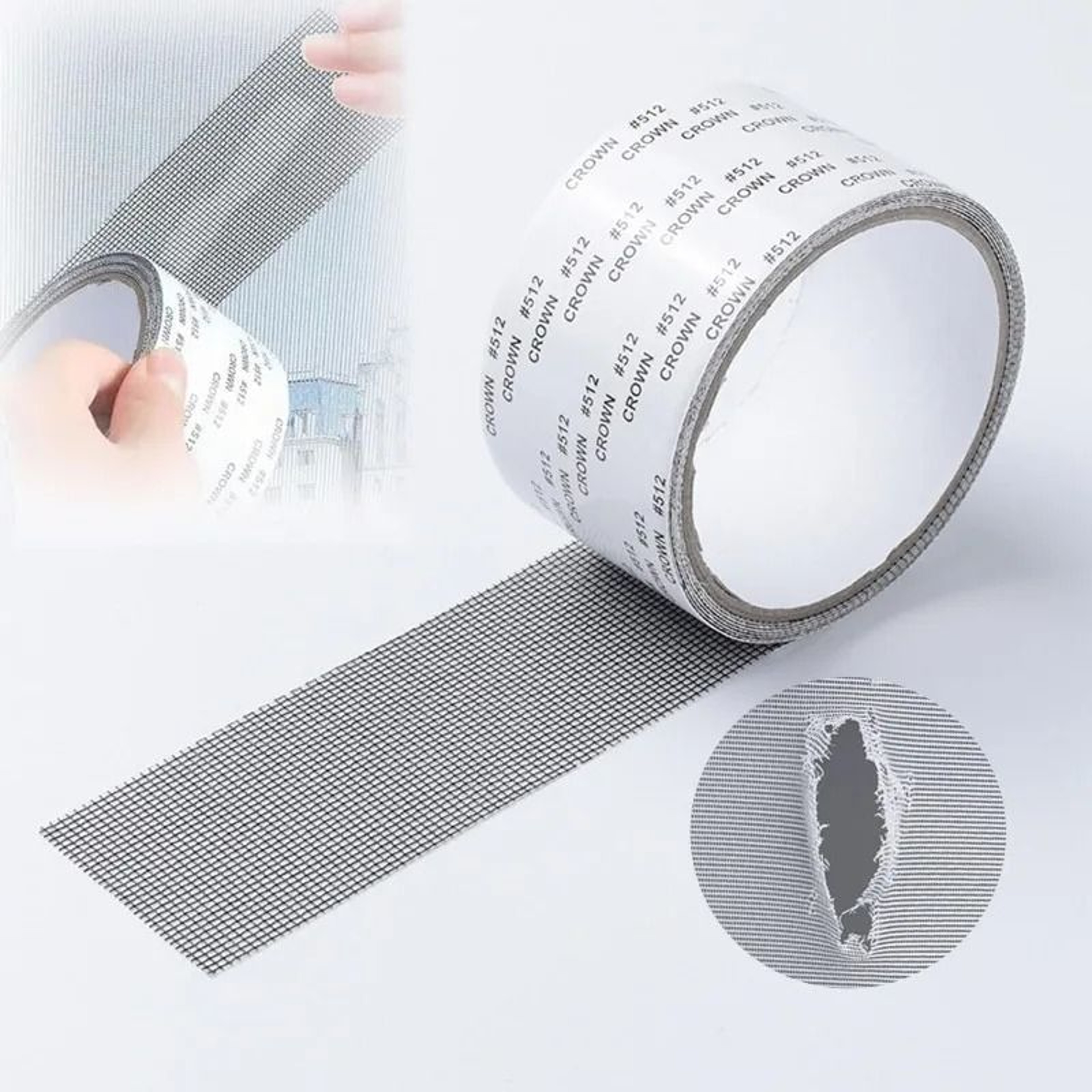 SelfAdhesive Waterproof Window Screen Repair Tape Roll 0