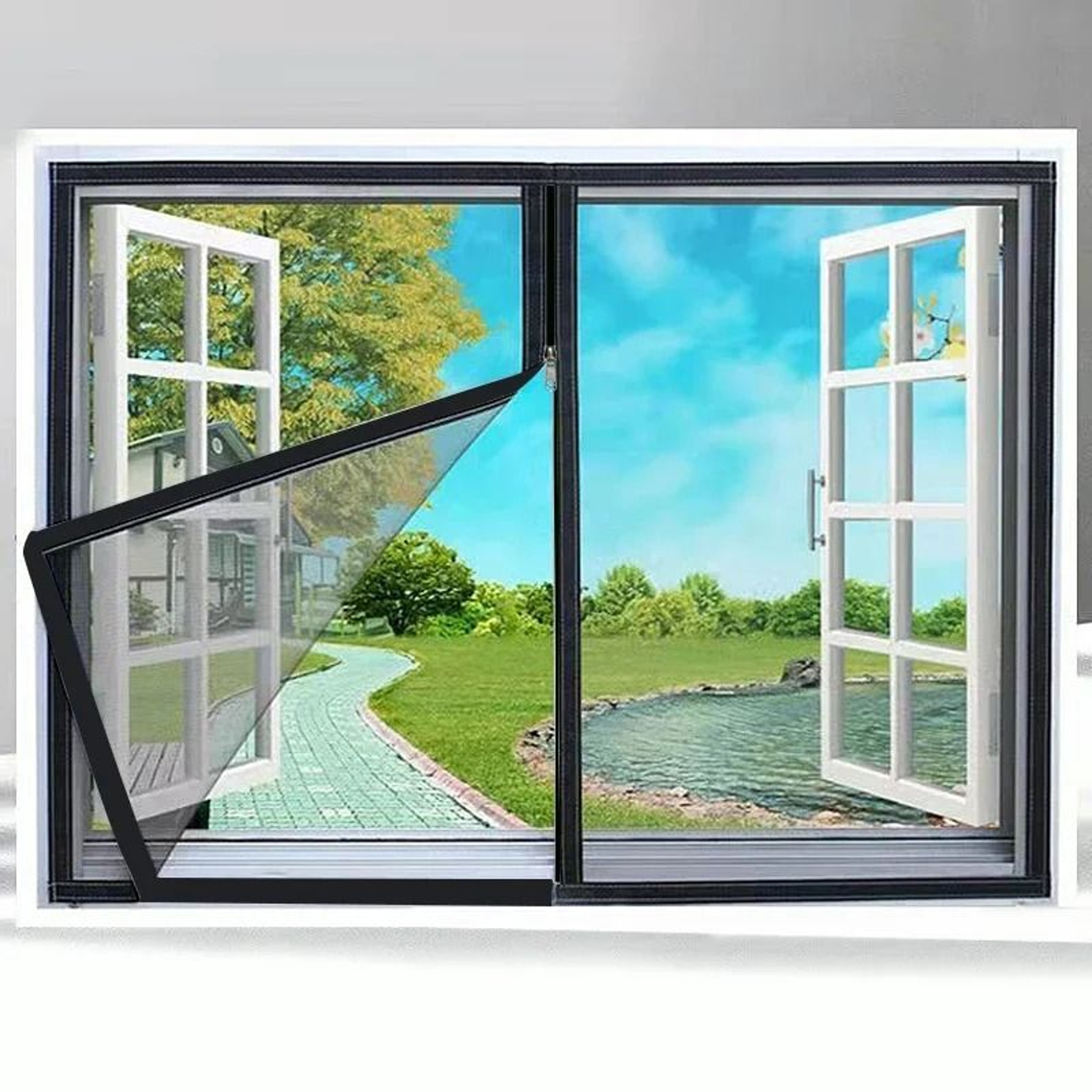 Upgraded Zipper Mesh Window Screen 0