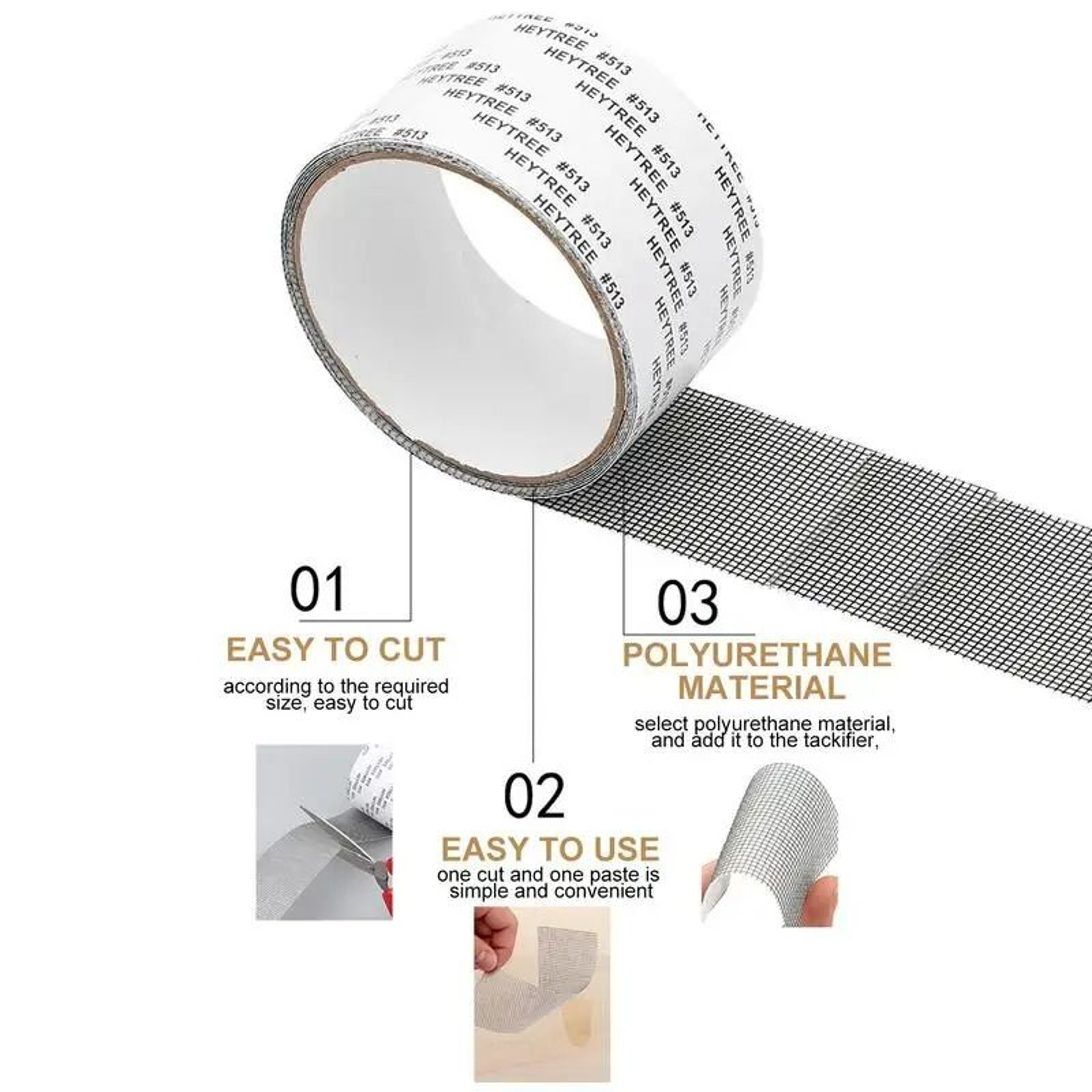 SelfAdhesive AntiMosquito Window  Door Screen Repair Patch Kit 4