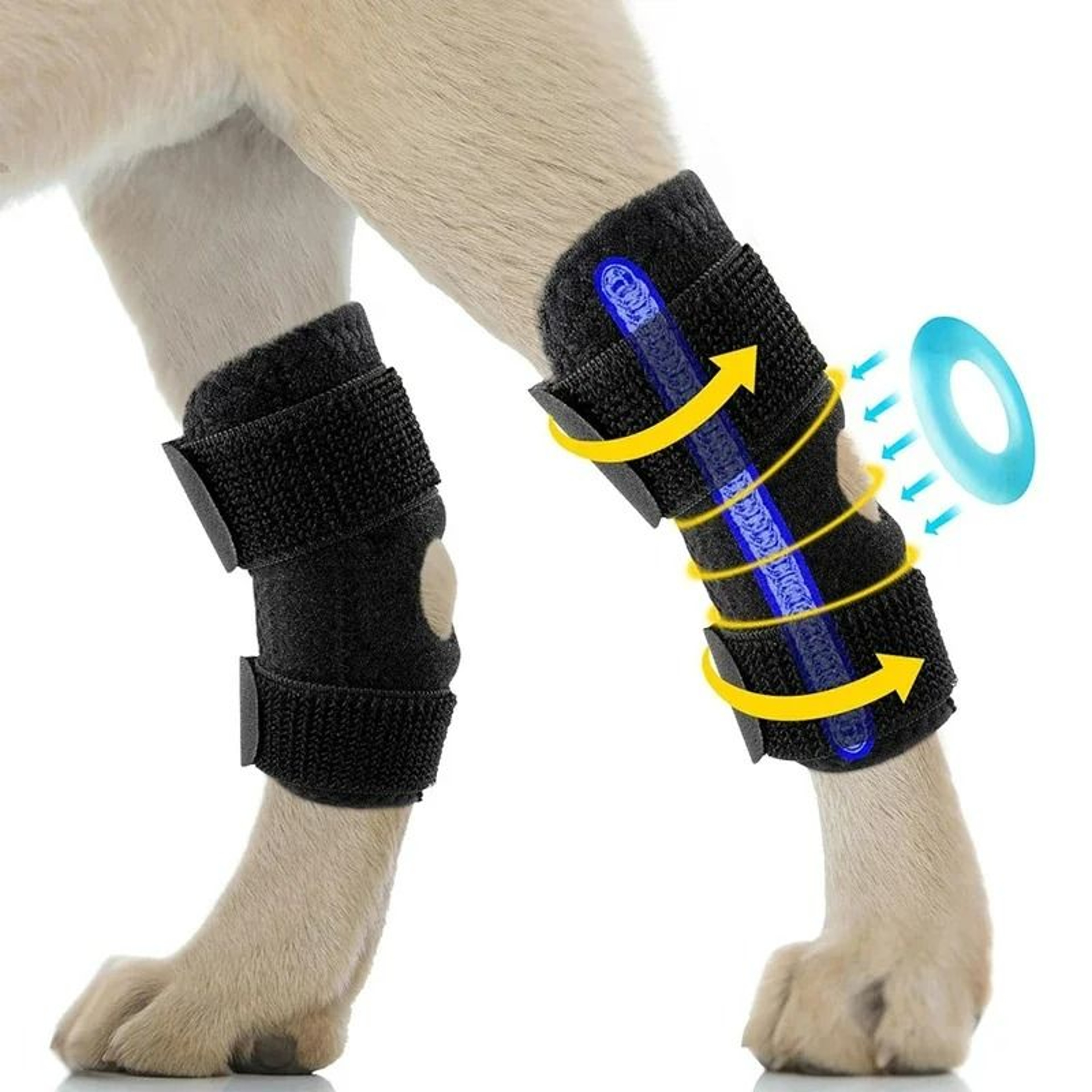 Dog Leg Hock Joint Wrap  Knee Support Pads 1 Pair 3