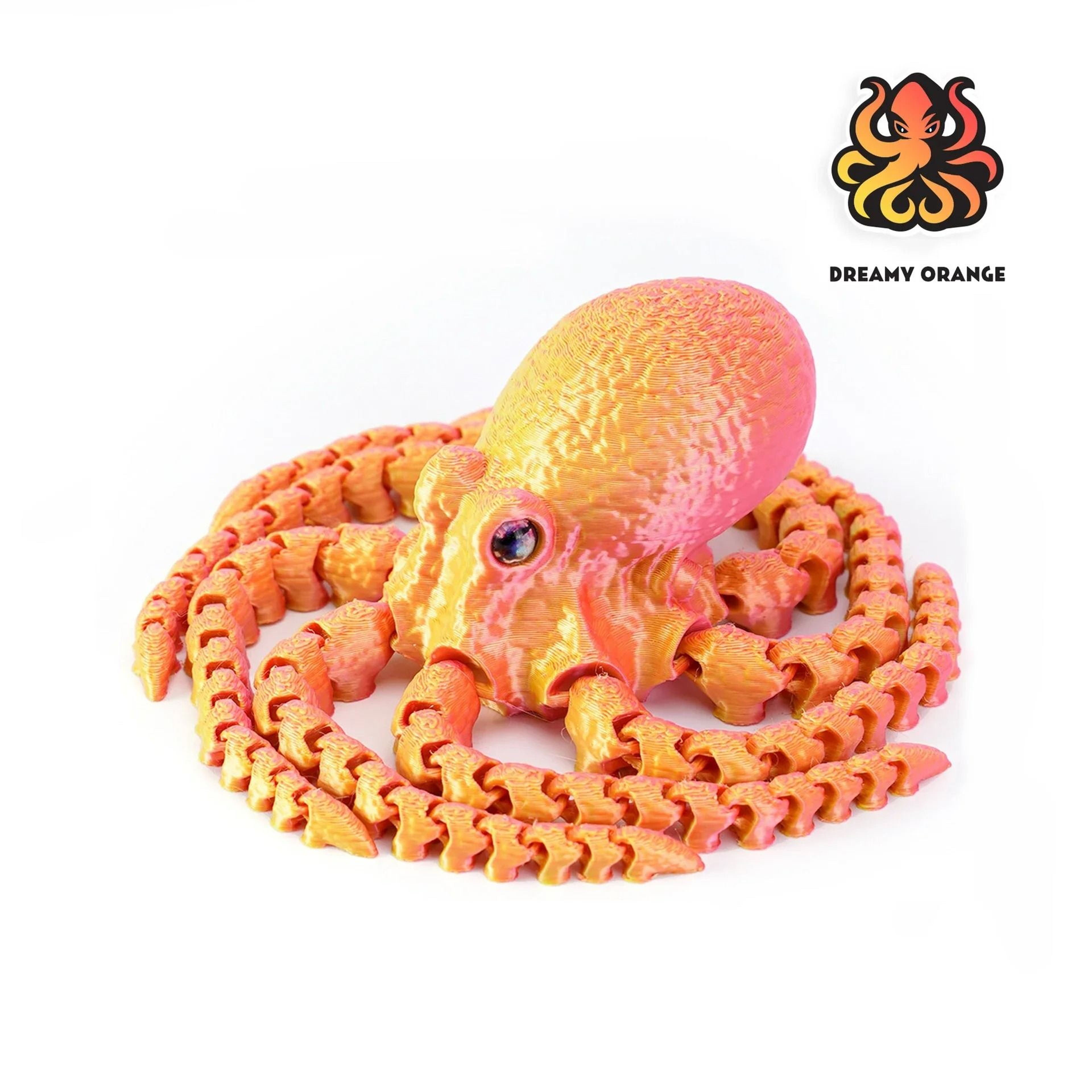 3D Printed Articulated Octopus Rex Model 6