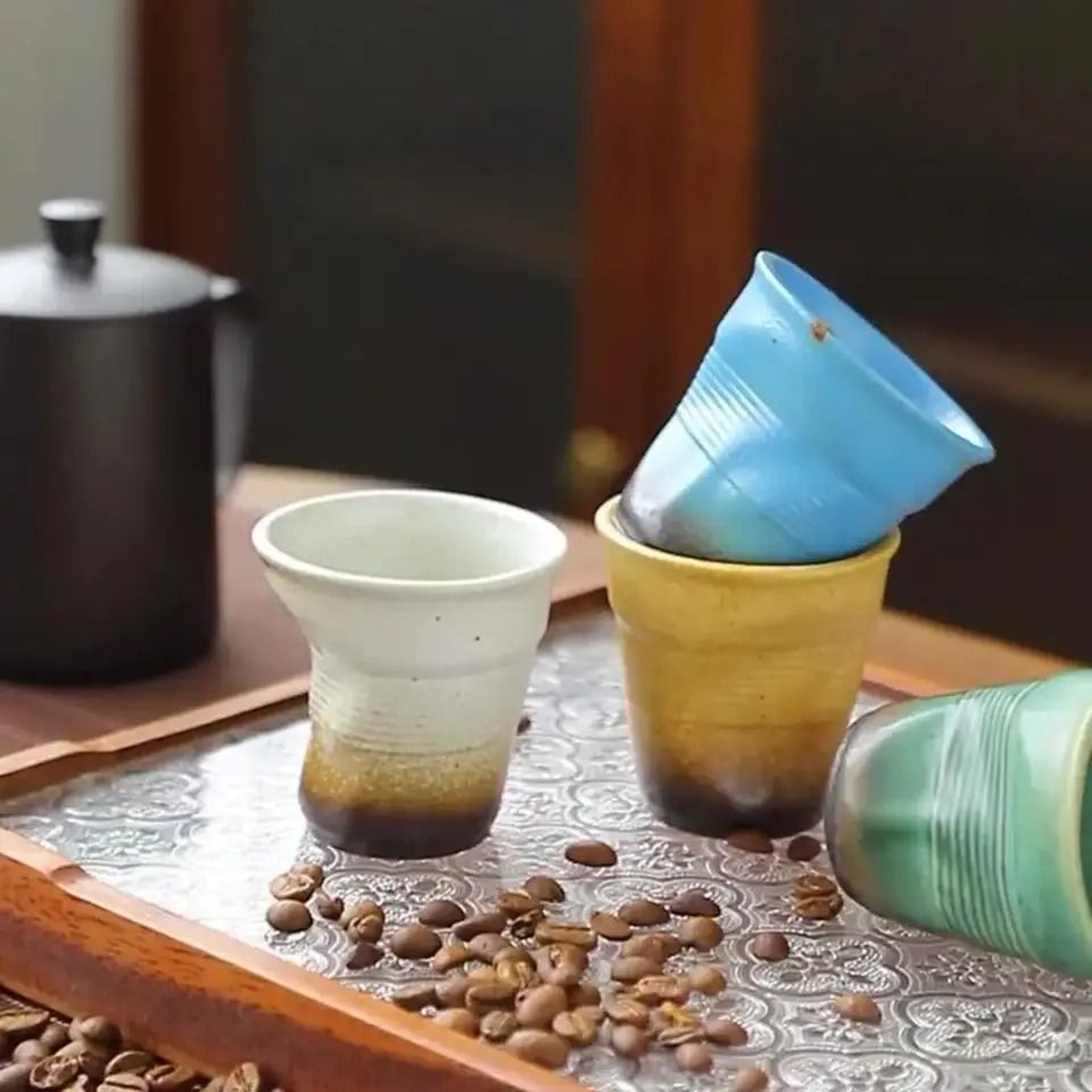 Creative Irregular Retro Ceramic Coffee Cup 0