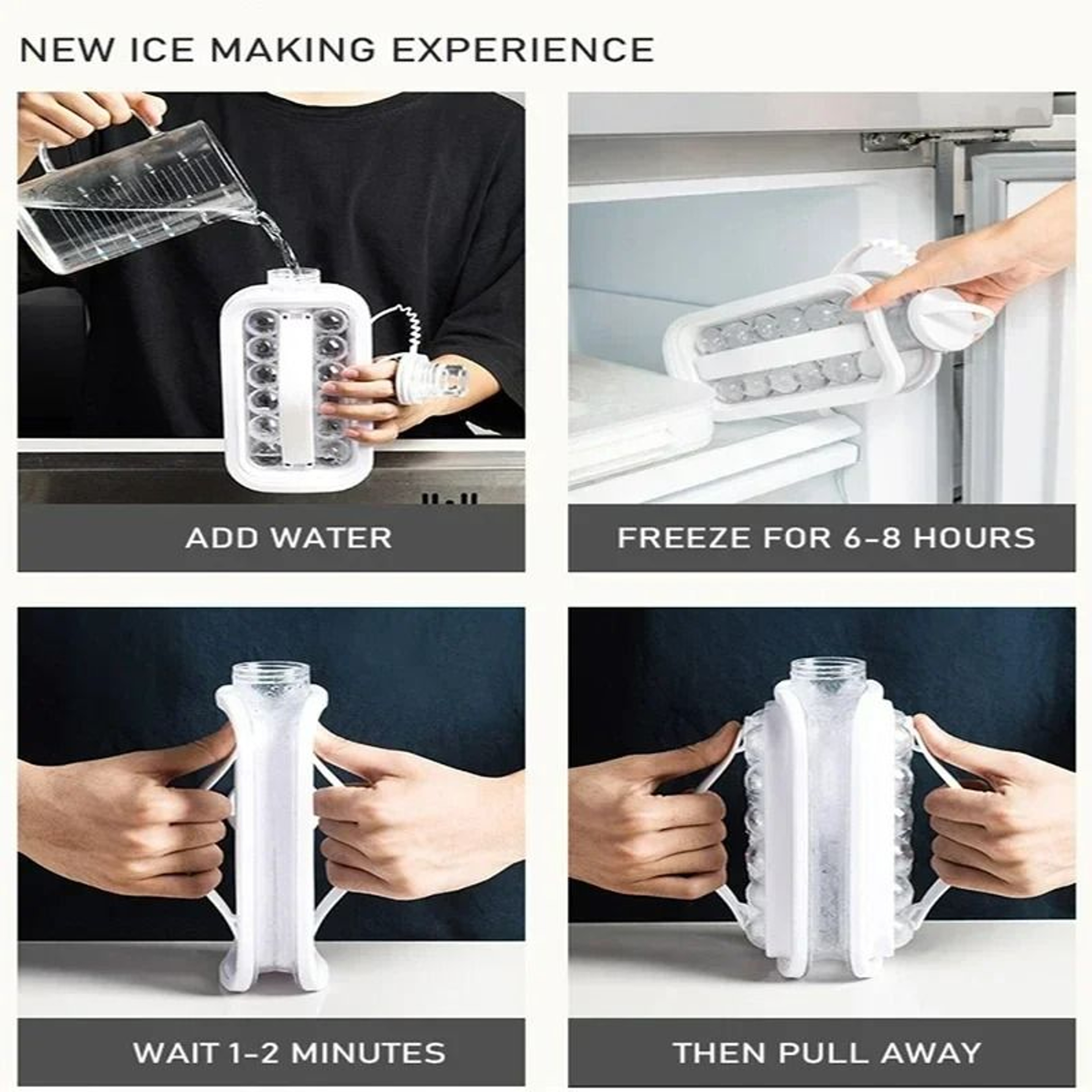 Portable 2in1 Ice Cube Maker Water Bottle 5