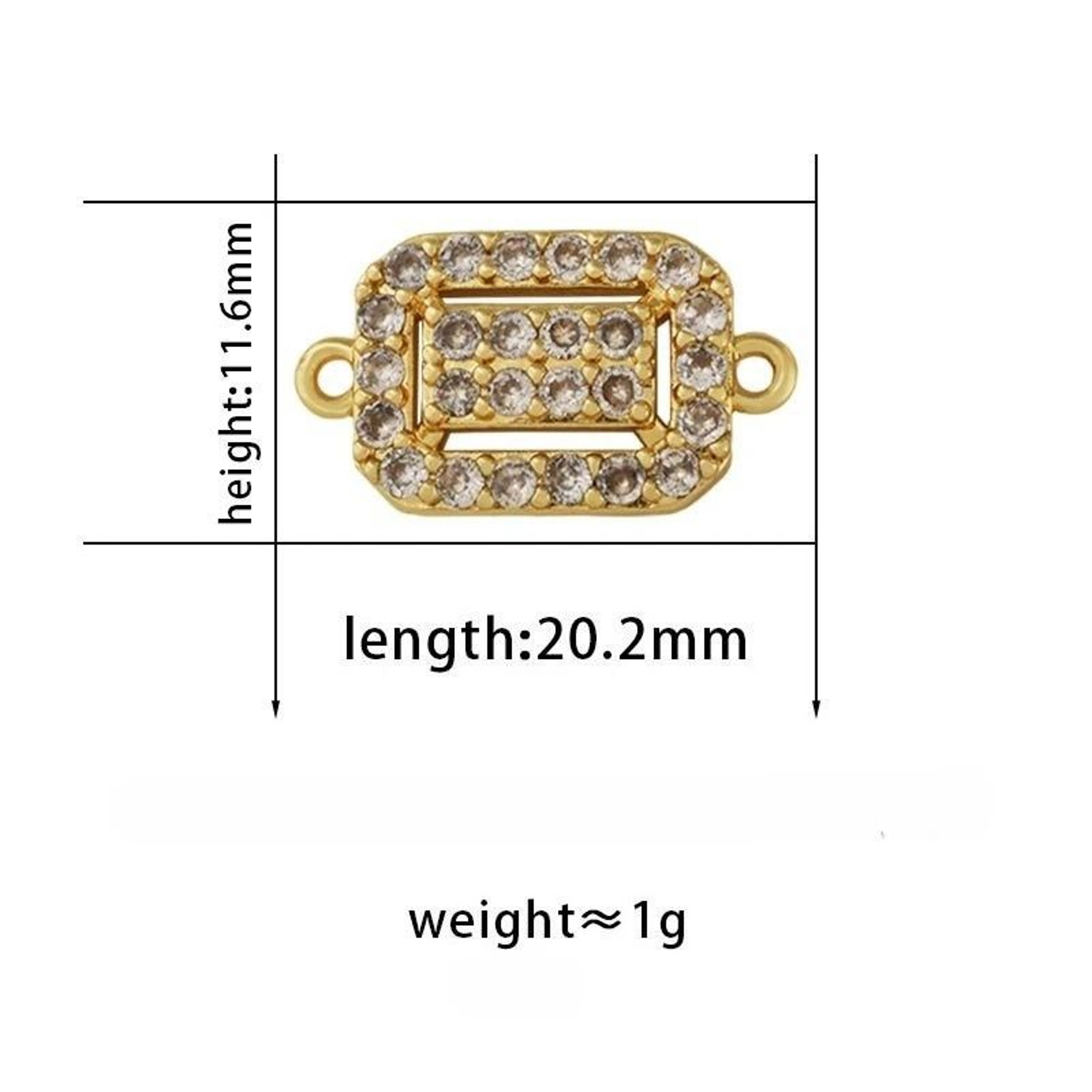 Palm Eye Devils Eye Rhinestone Connector Charms 9