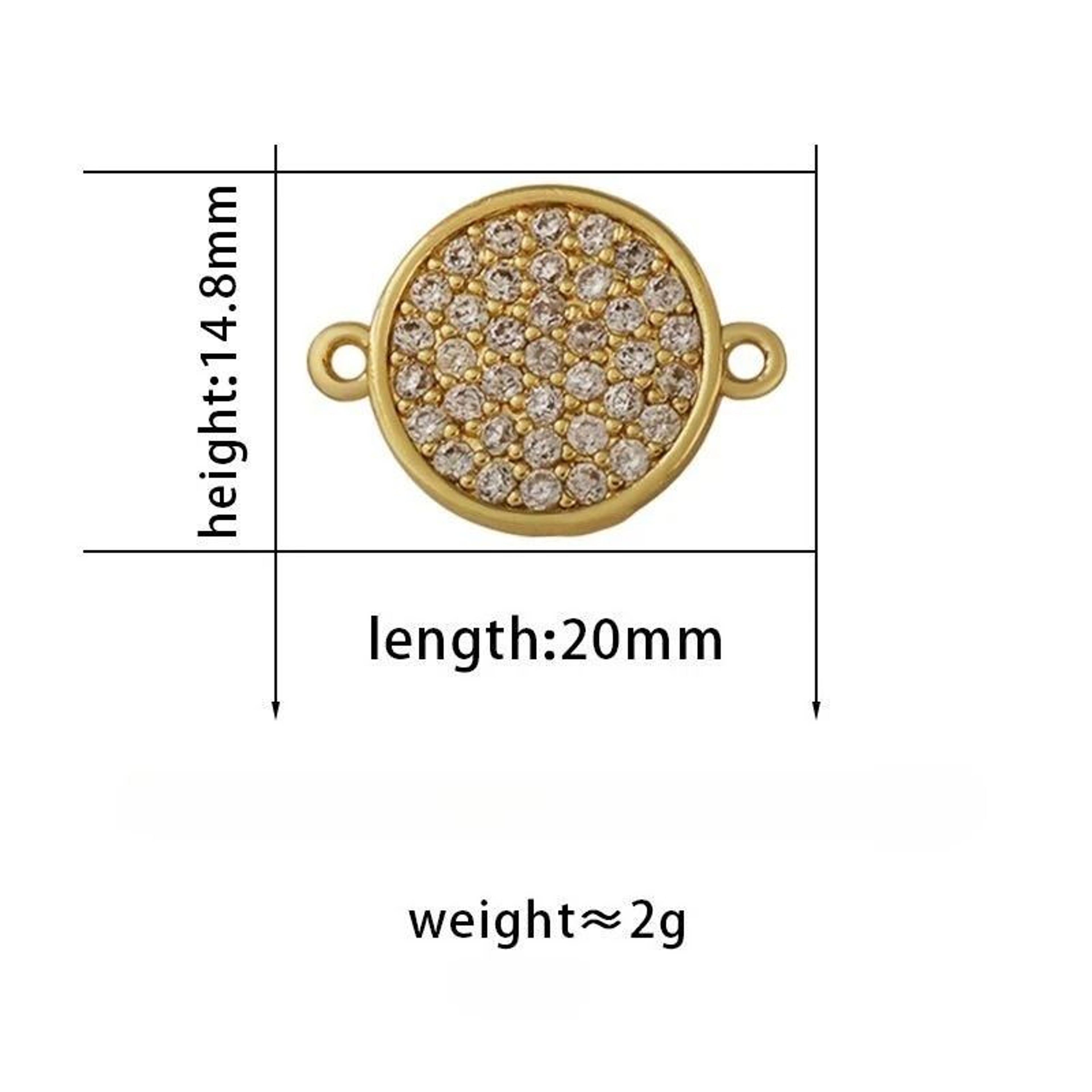 Palm Eye Devils Eye Rhinestone Connector Charms 16