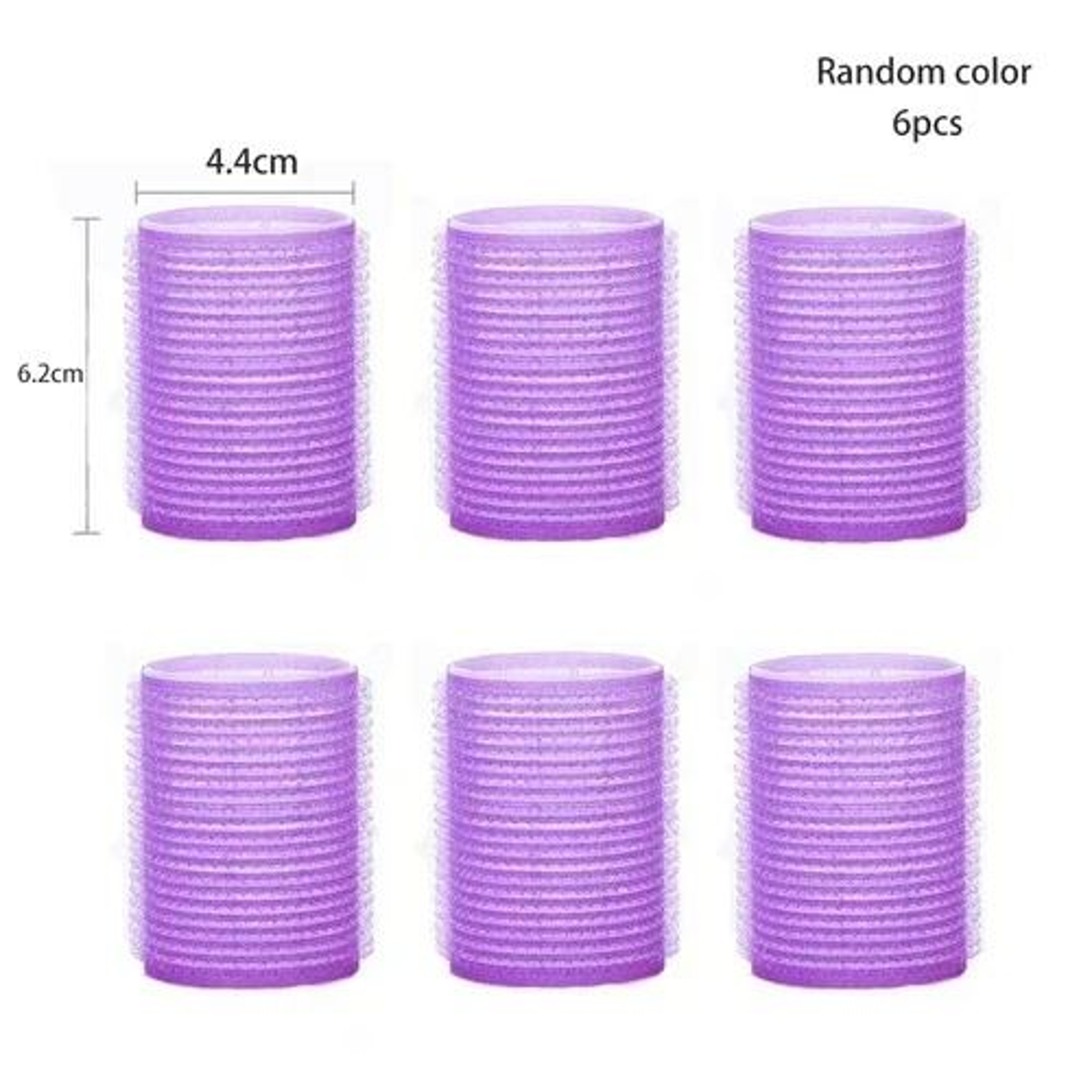 6Piece SelfGrip Heatless Hair Rollers 11