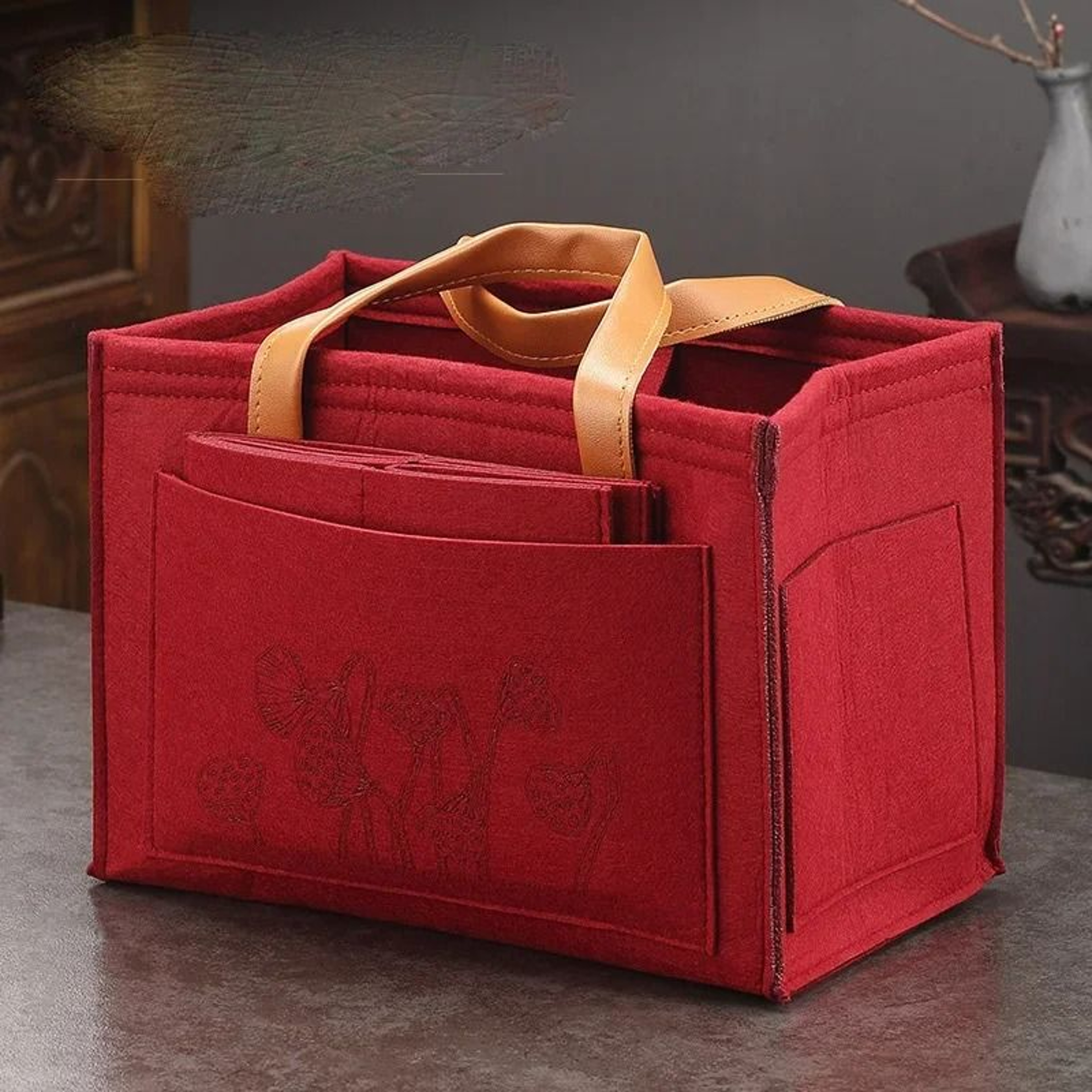 Portable Travel Tea Set Storage Bag 5