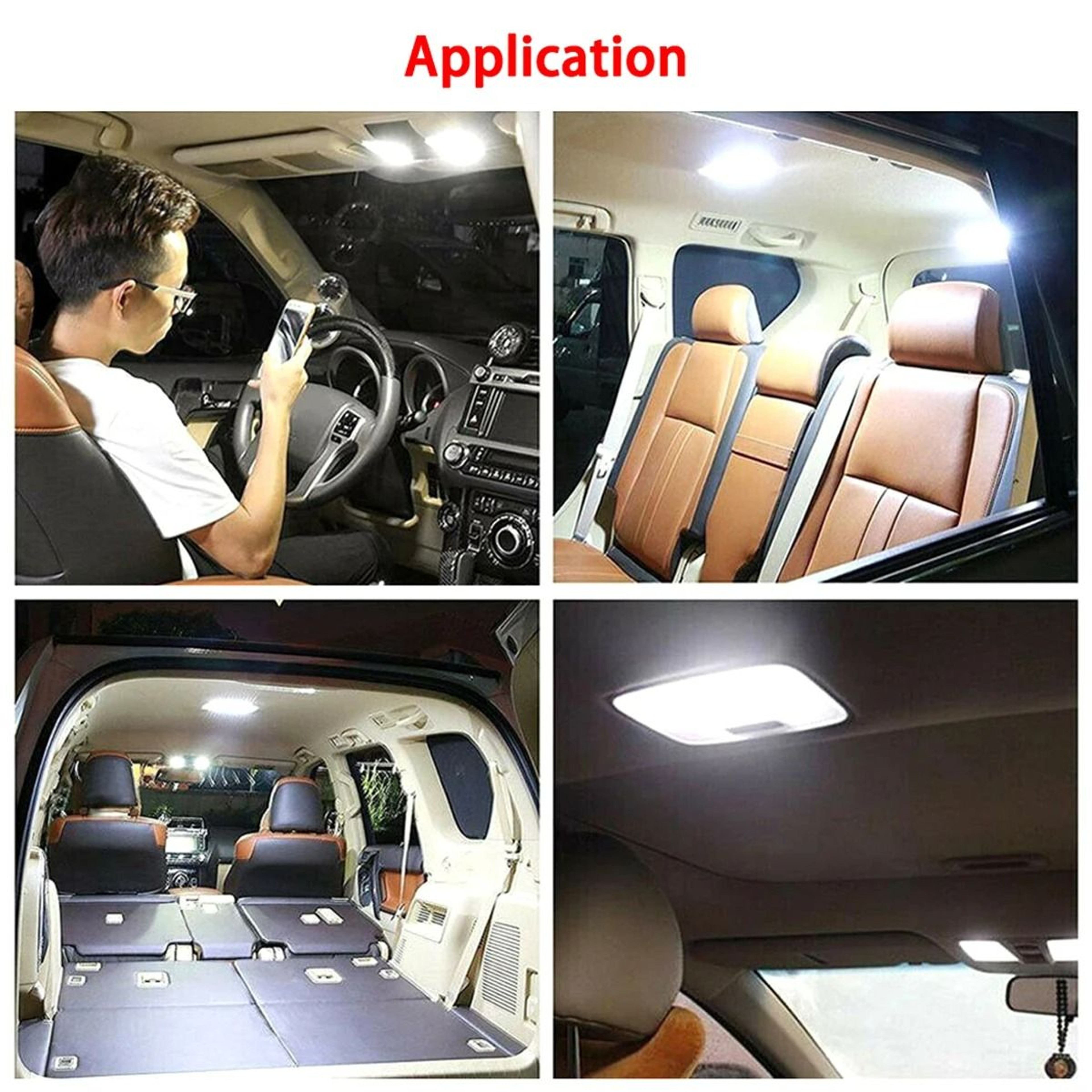 12V 36 LED Car Interior Ceiling Dome Light With OnOff Switch 3
