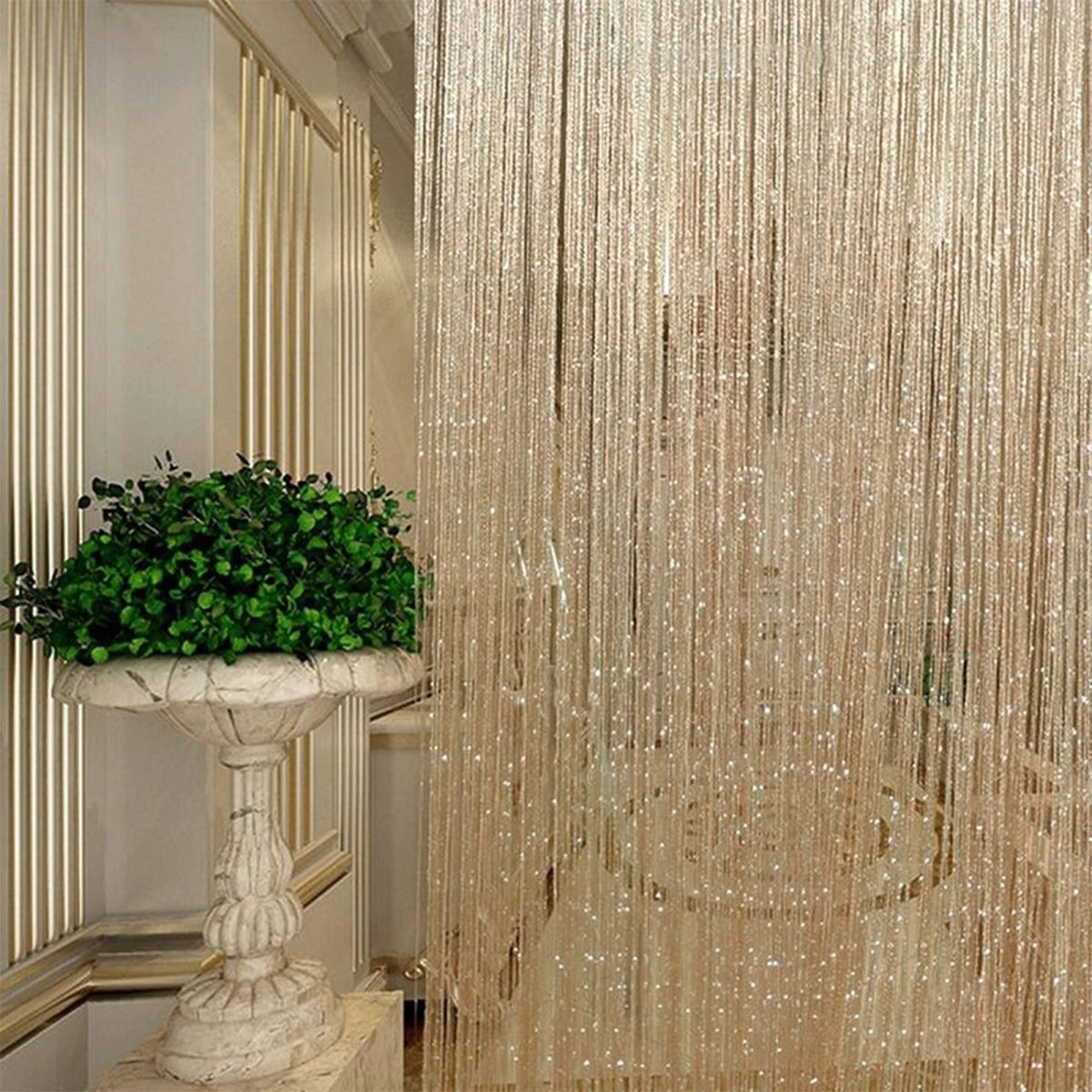 Beaded String Door  Window Curtain Panel 4