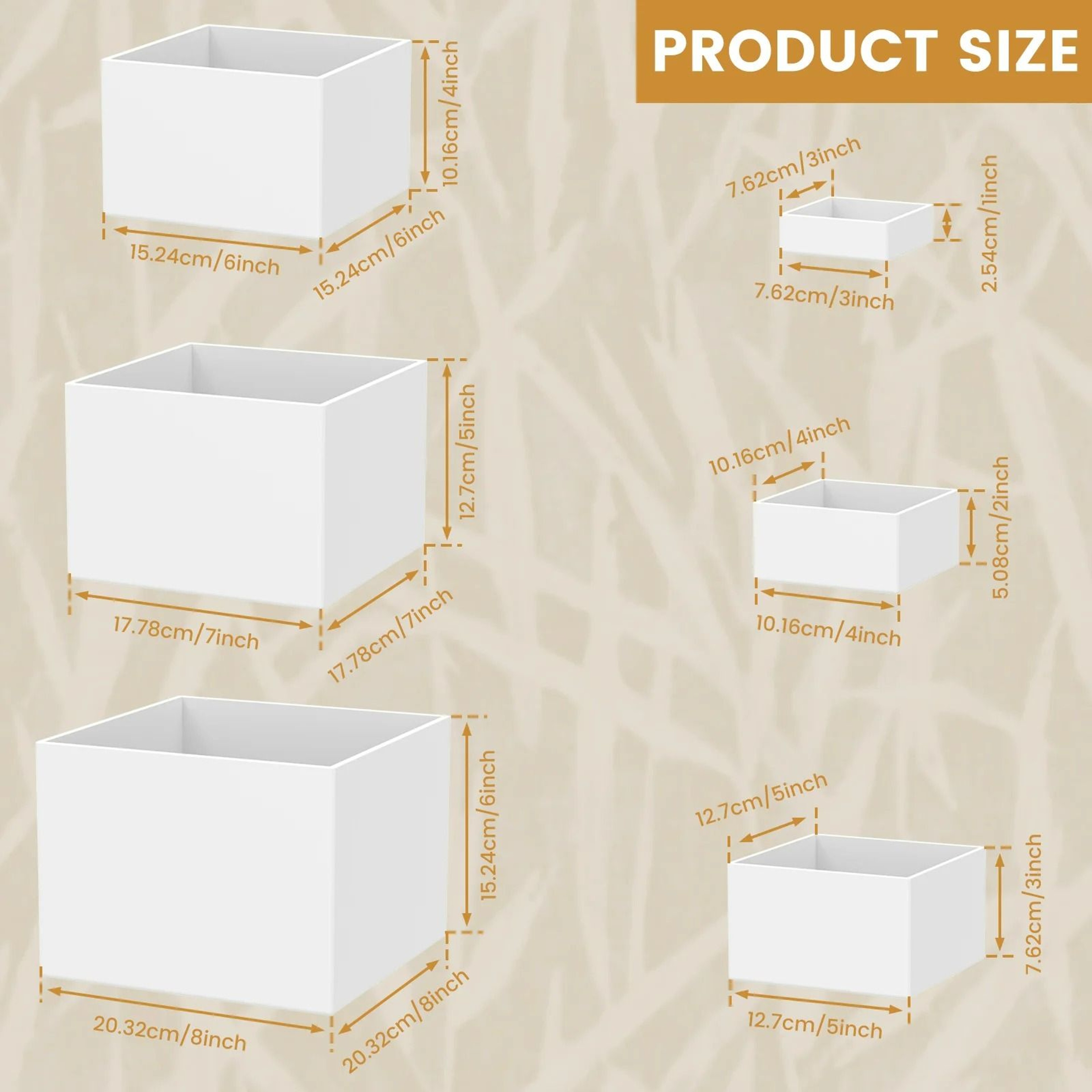 6Piece Acrylic Buffet Riser Food Display Stands Set 6