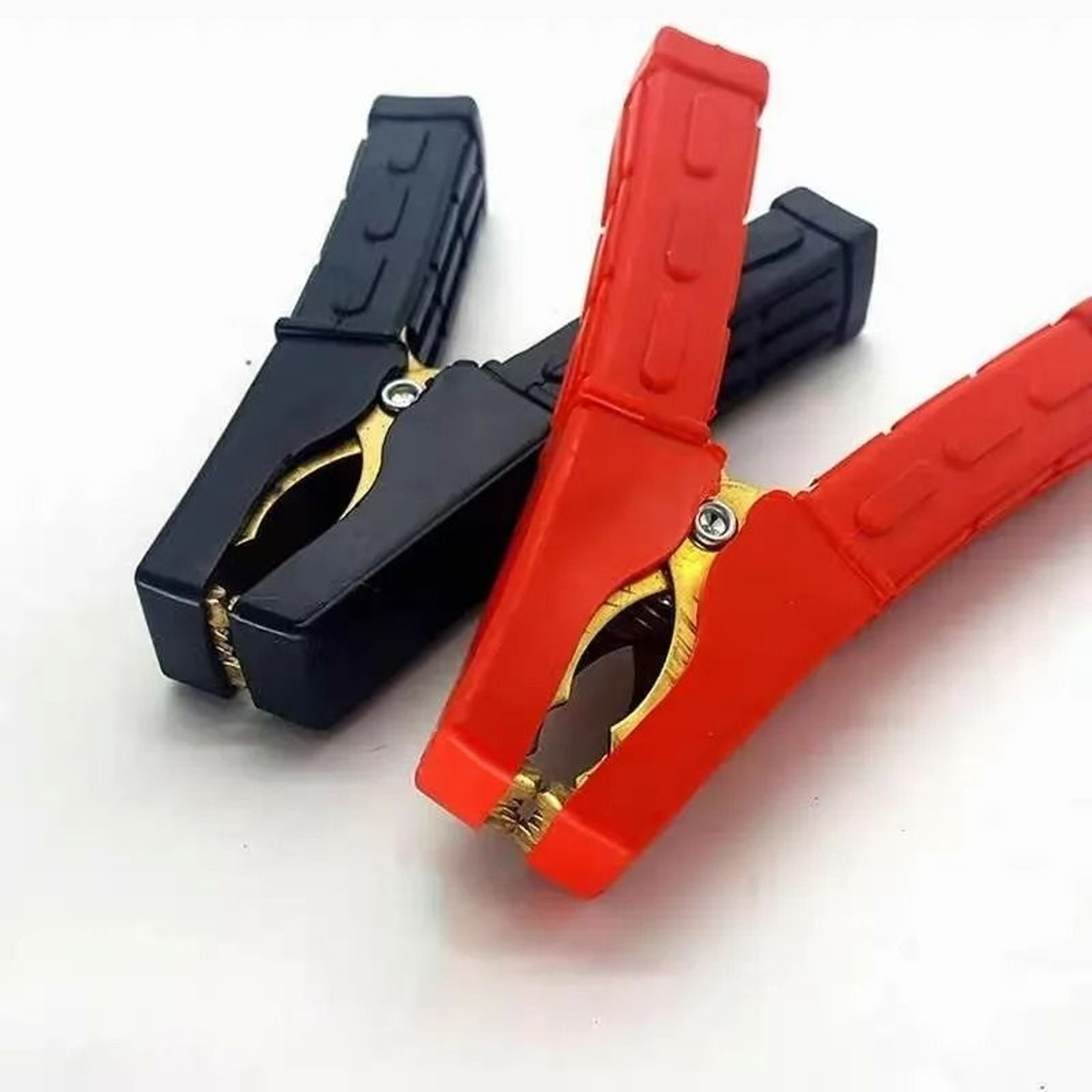 HeavyDuty Pure Copper Battery Alligator Clips 2Pack 0