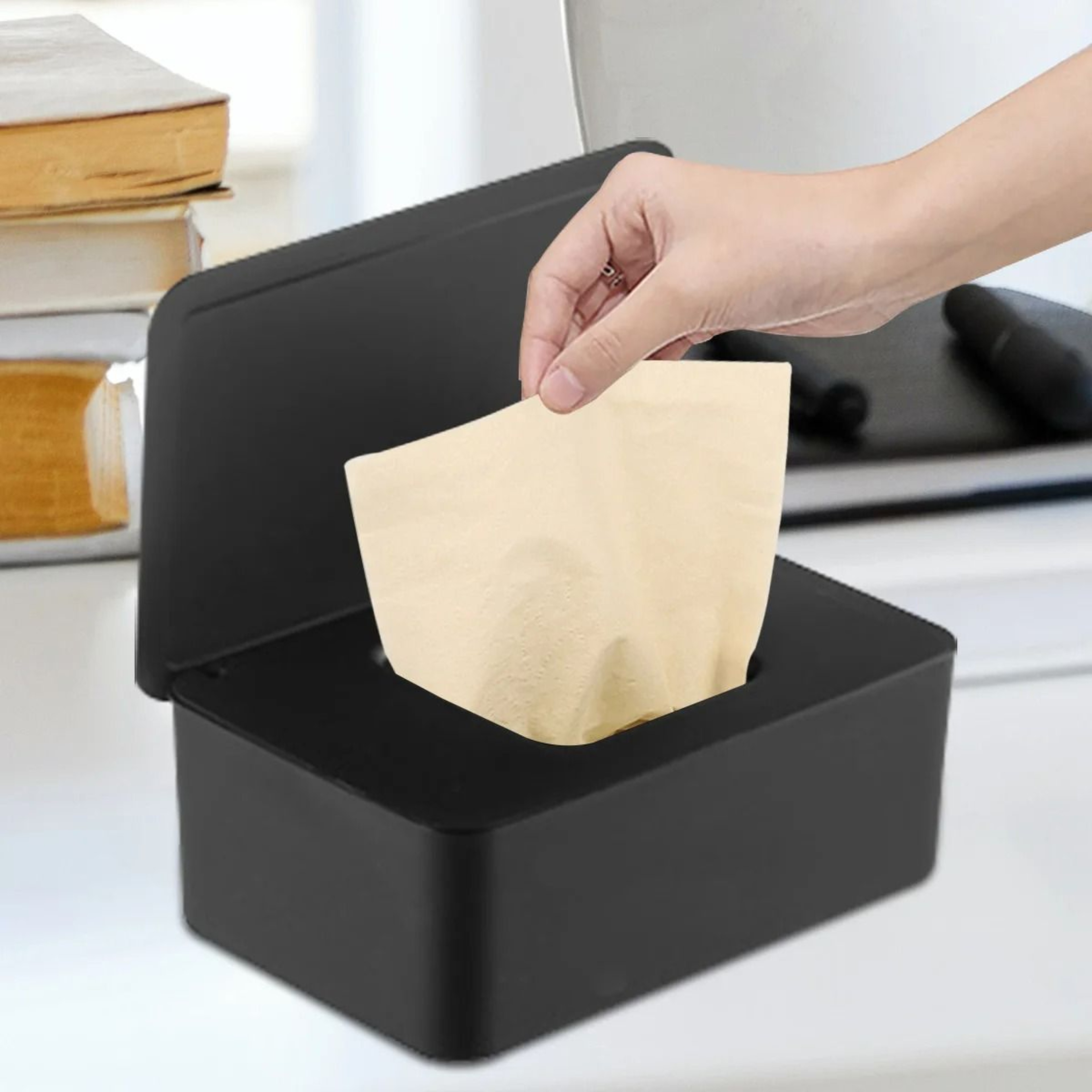Dustproof Wet Wipes Dispenser Box With Lid 1