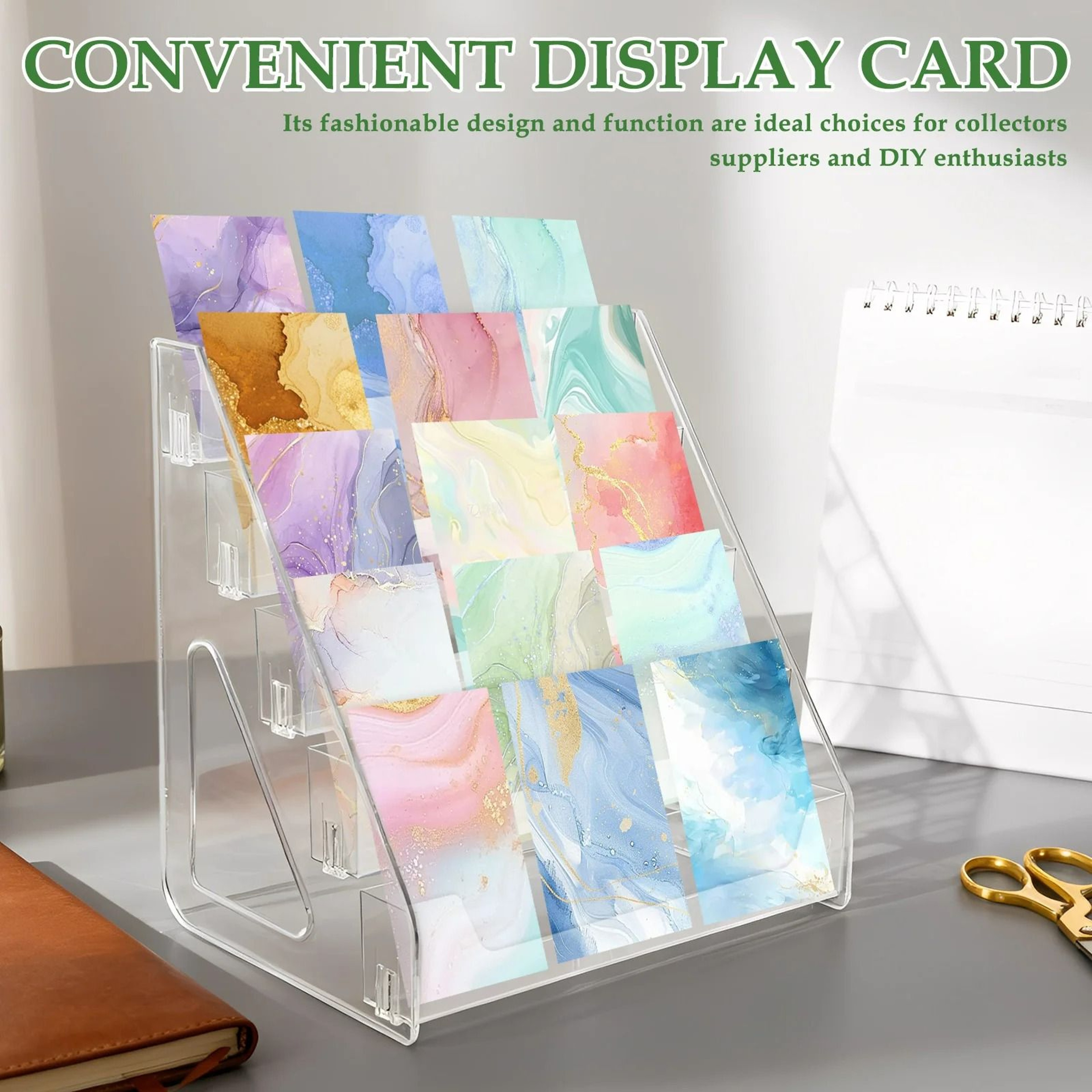 5Tier Clear Acrylic Desktop Display Stand  Organizer 3