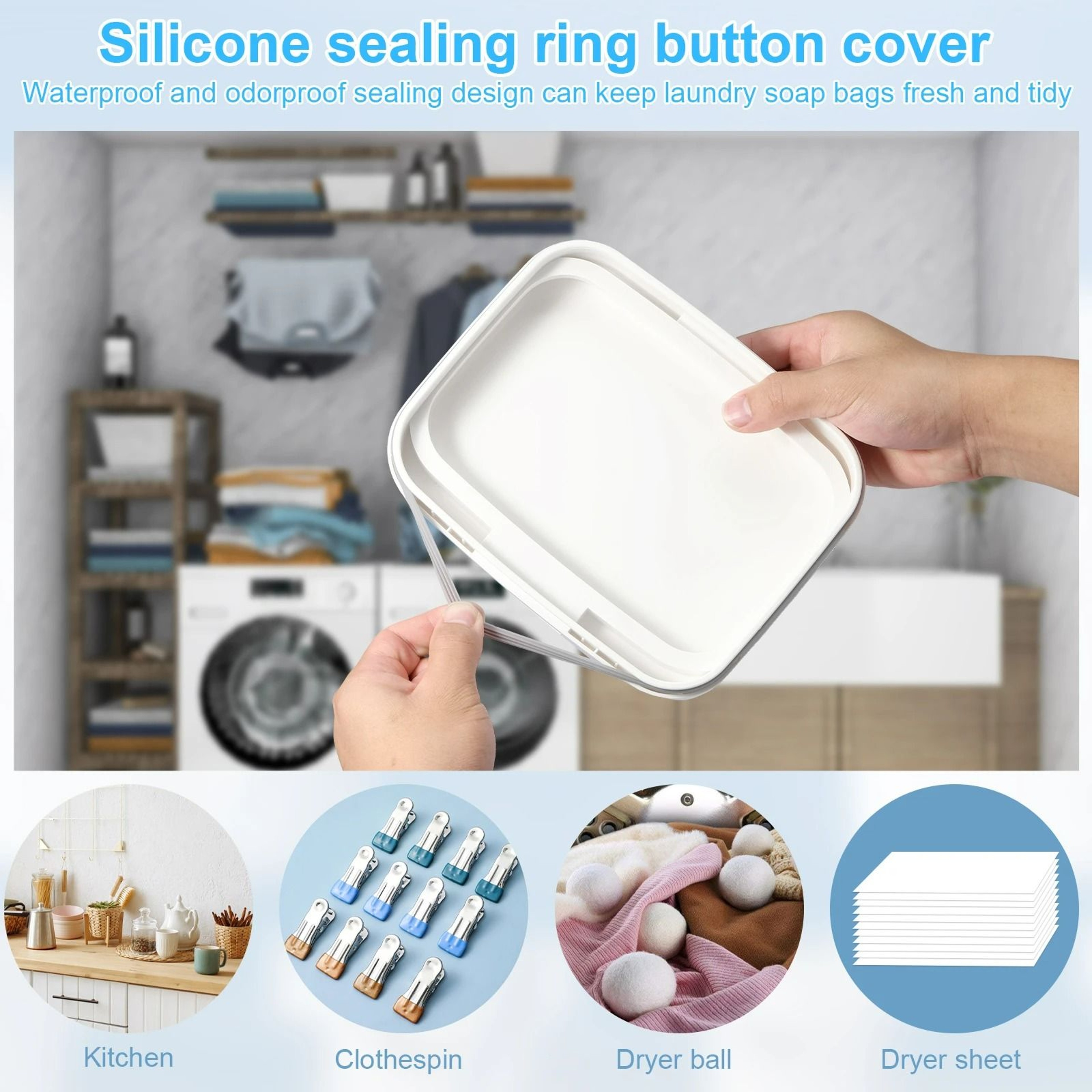 Automatic PopUp Laundry Pods  Dishwasher Pod Storage Box 3