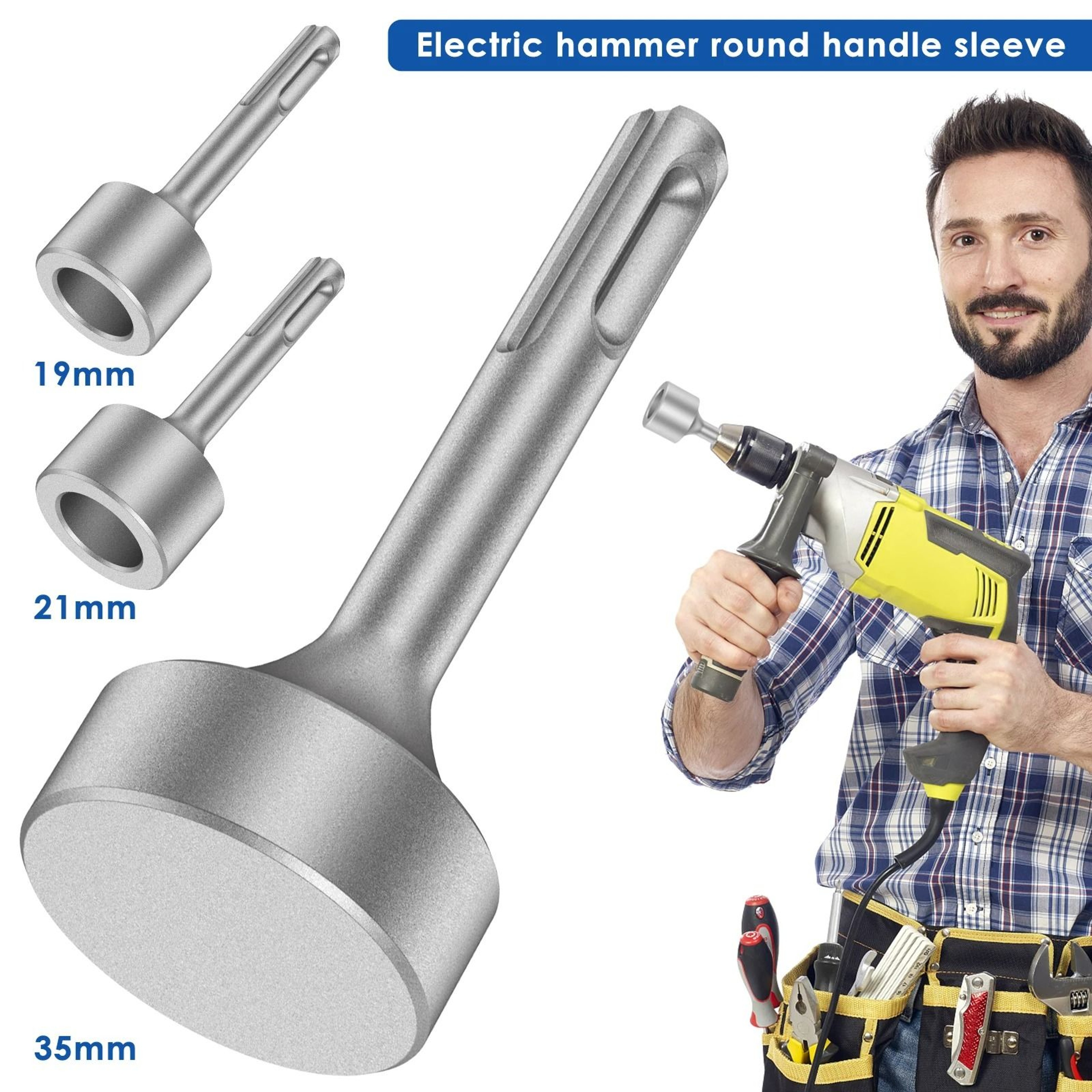 SDSPlus HeavyDuty Steel Ground Rod Driver Drill Bit 2