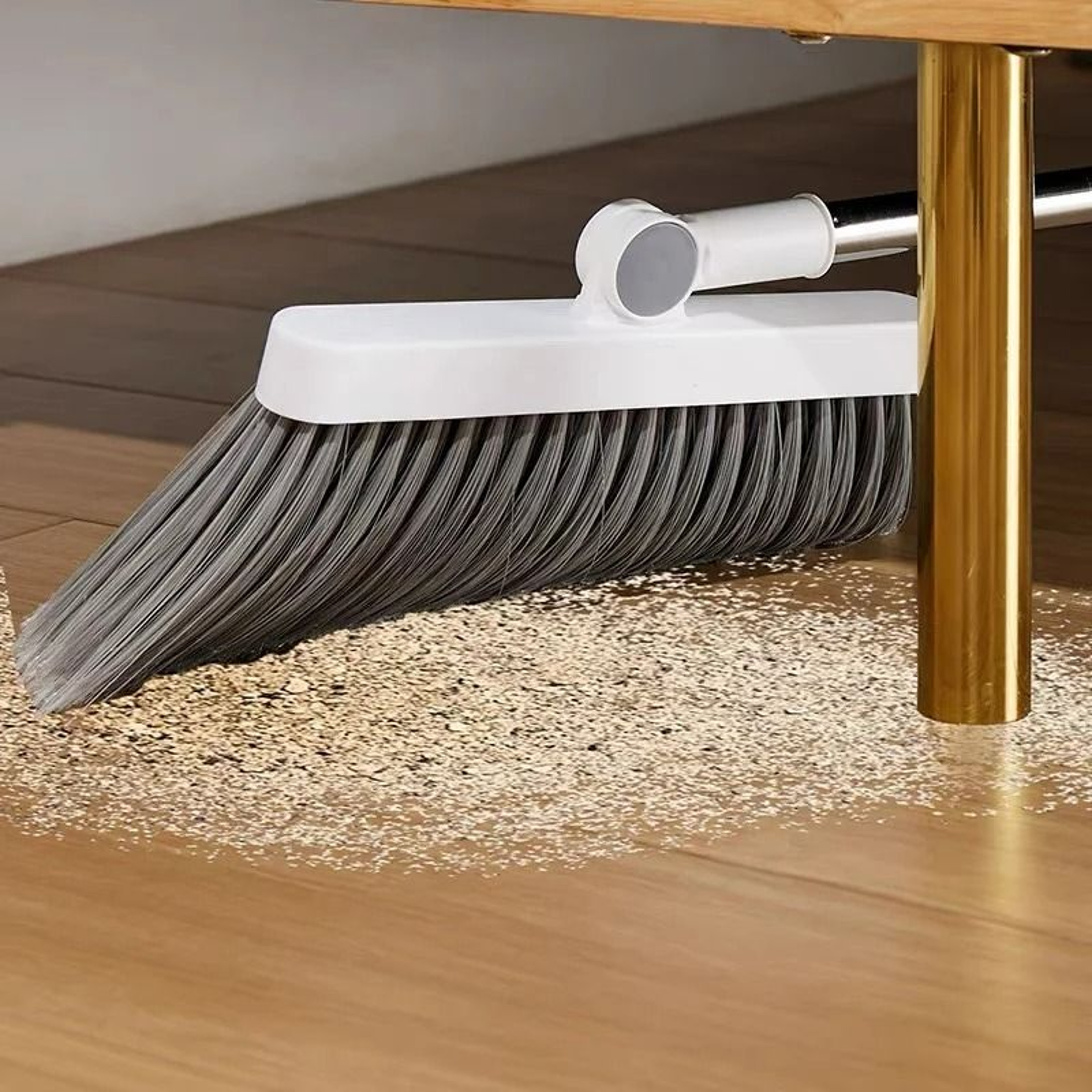 Upright Standing Broom And Foldable Dustpan Cleaning Set 3