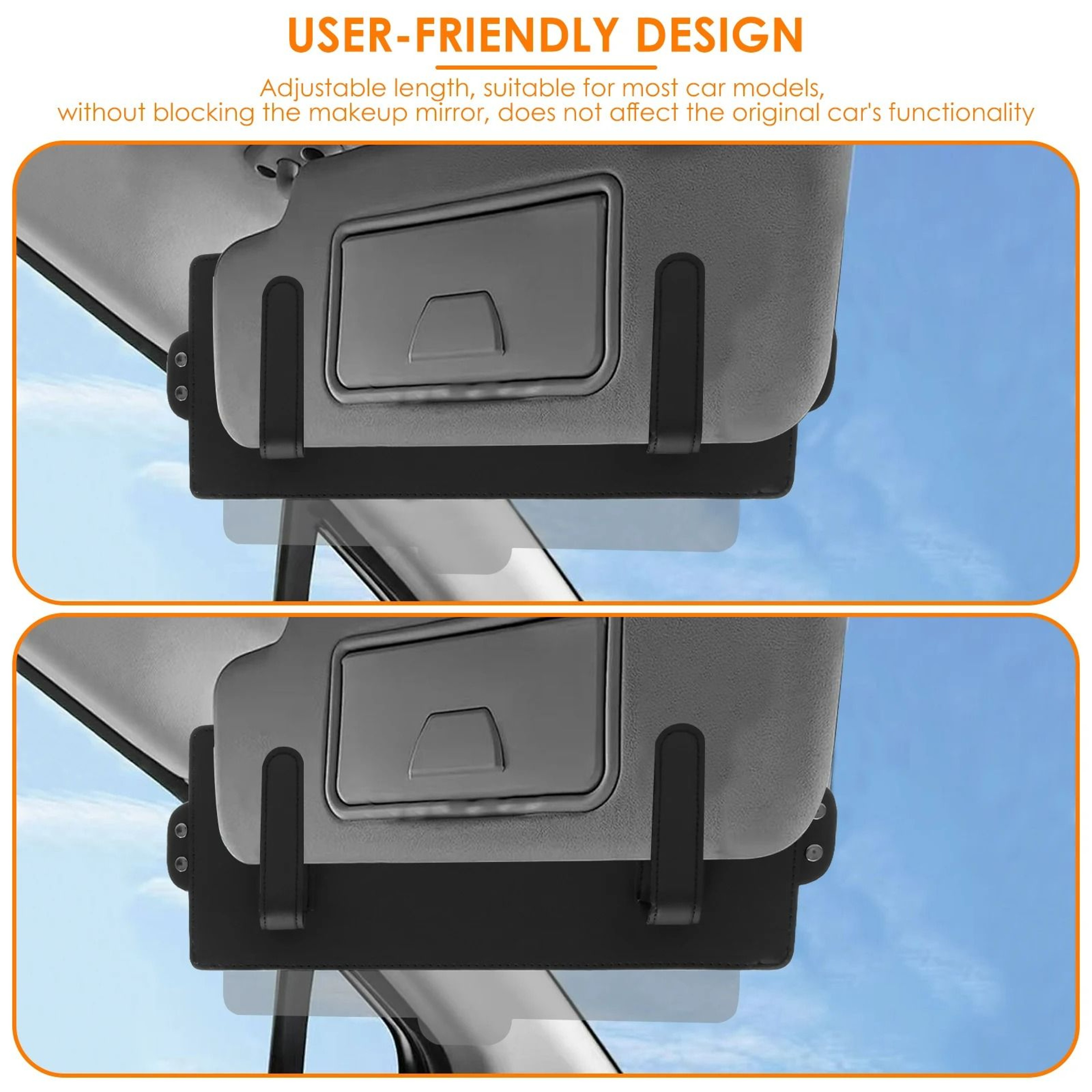 Universal Adjustable AntiGlare Car Visor Sun Extender 4