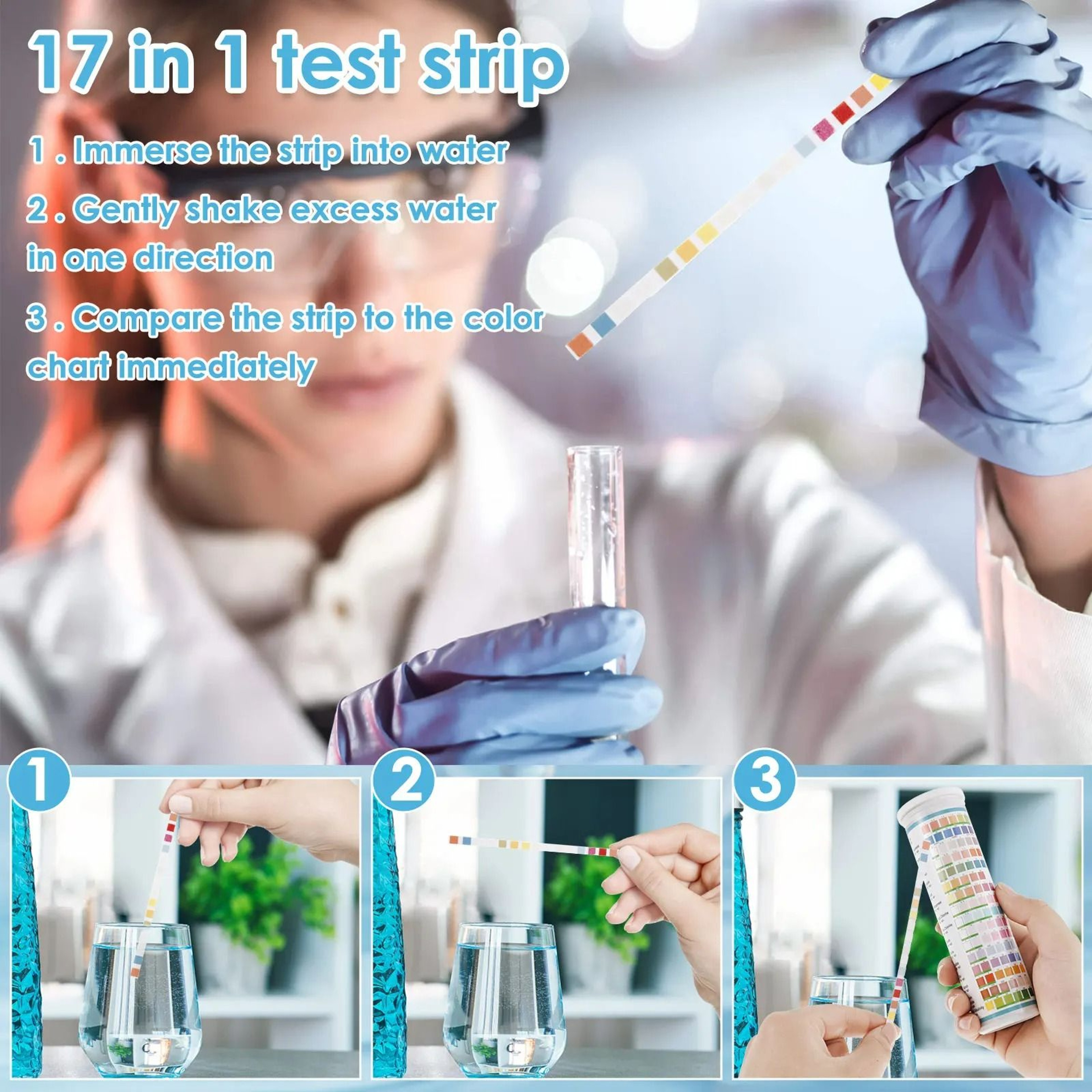 MultiParameter Aquarium  Water Quality Test Strips 4