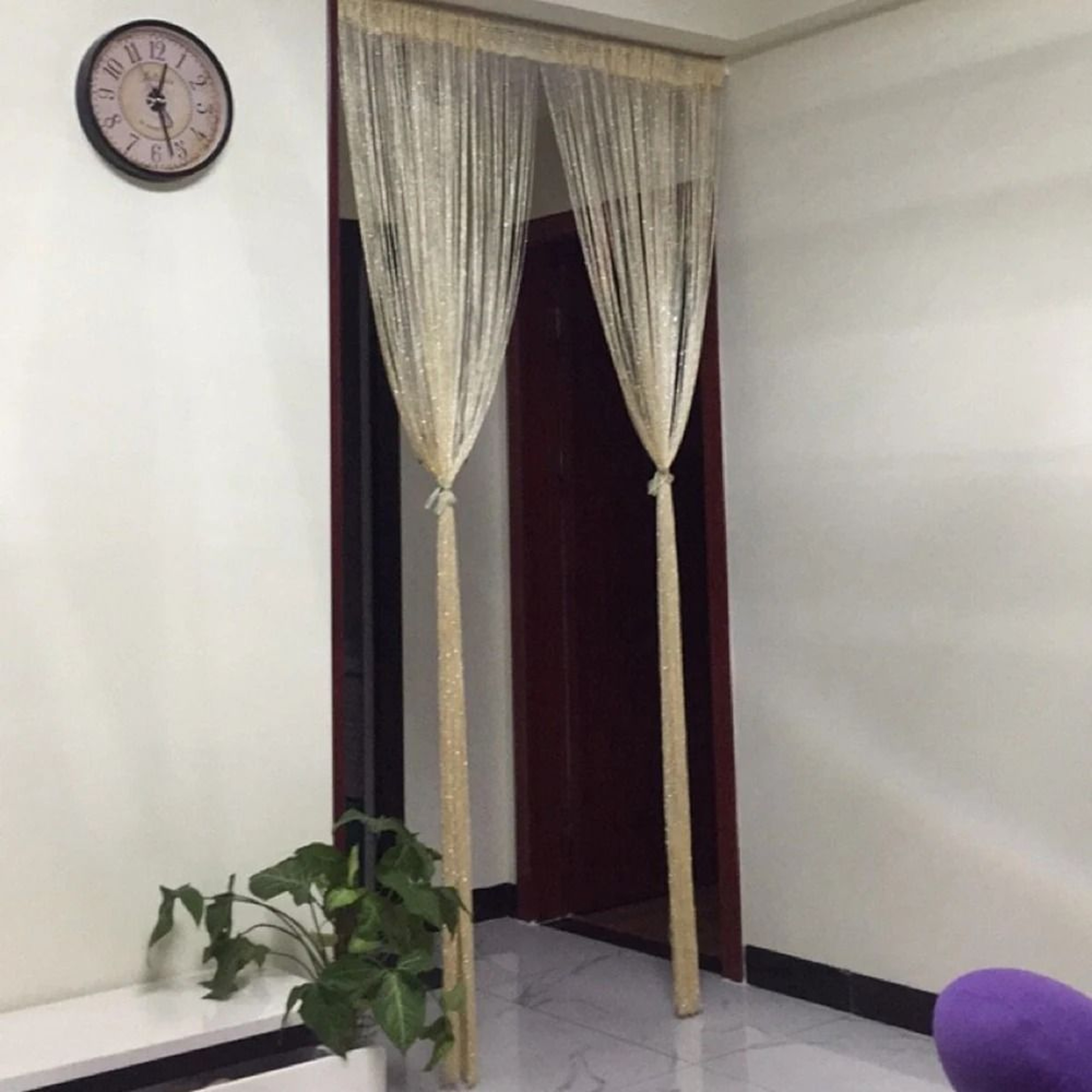 Shiny Tassel Line Door String Curtain  Window Room Divider 3