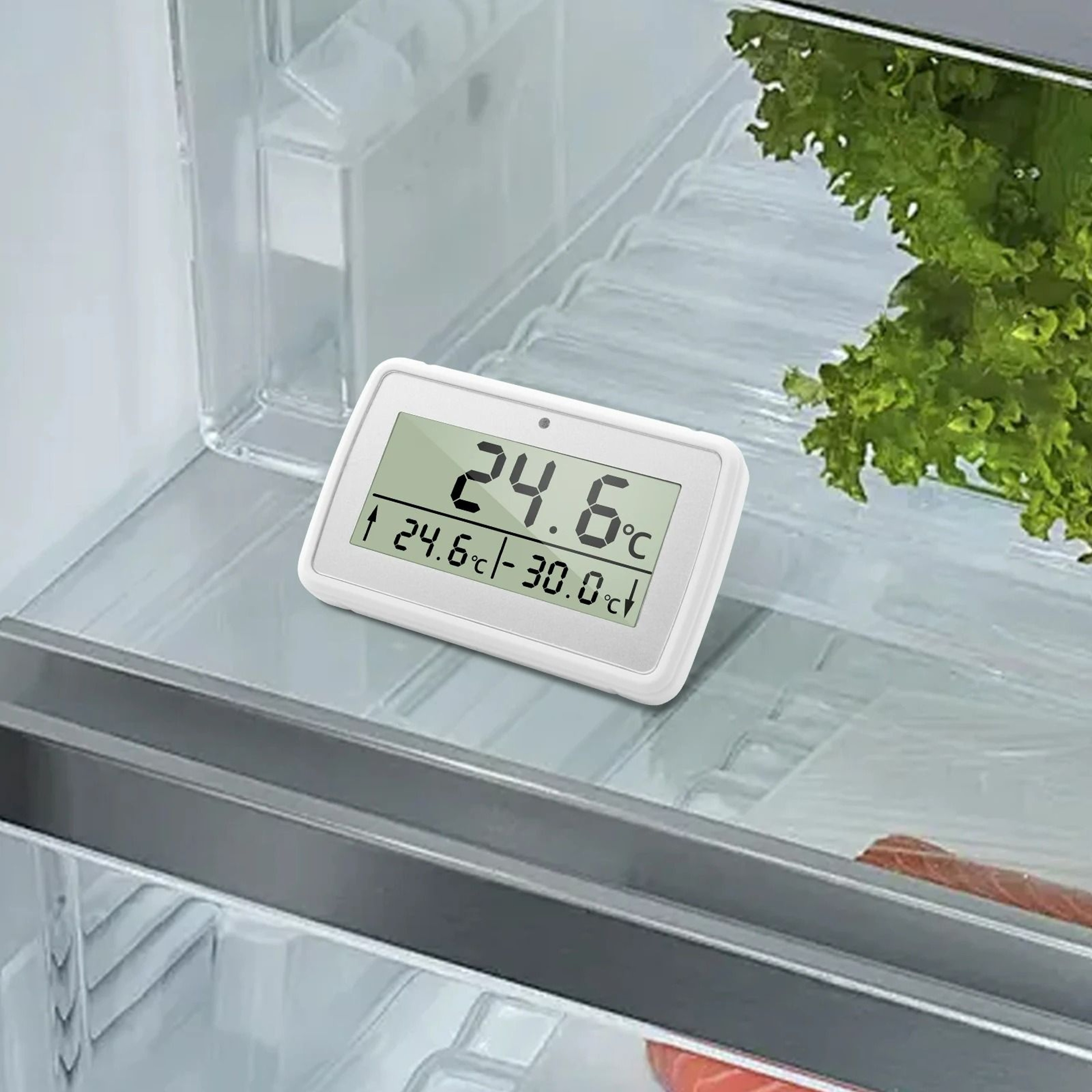 Digital Refrigerator Thermometer With LCD Display  Alarm 2