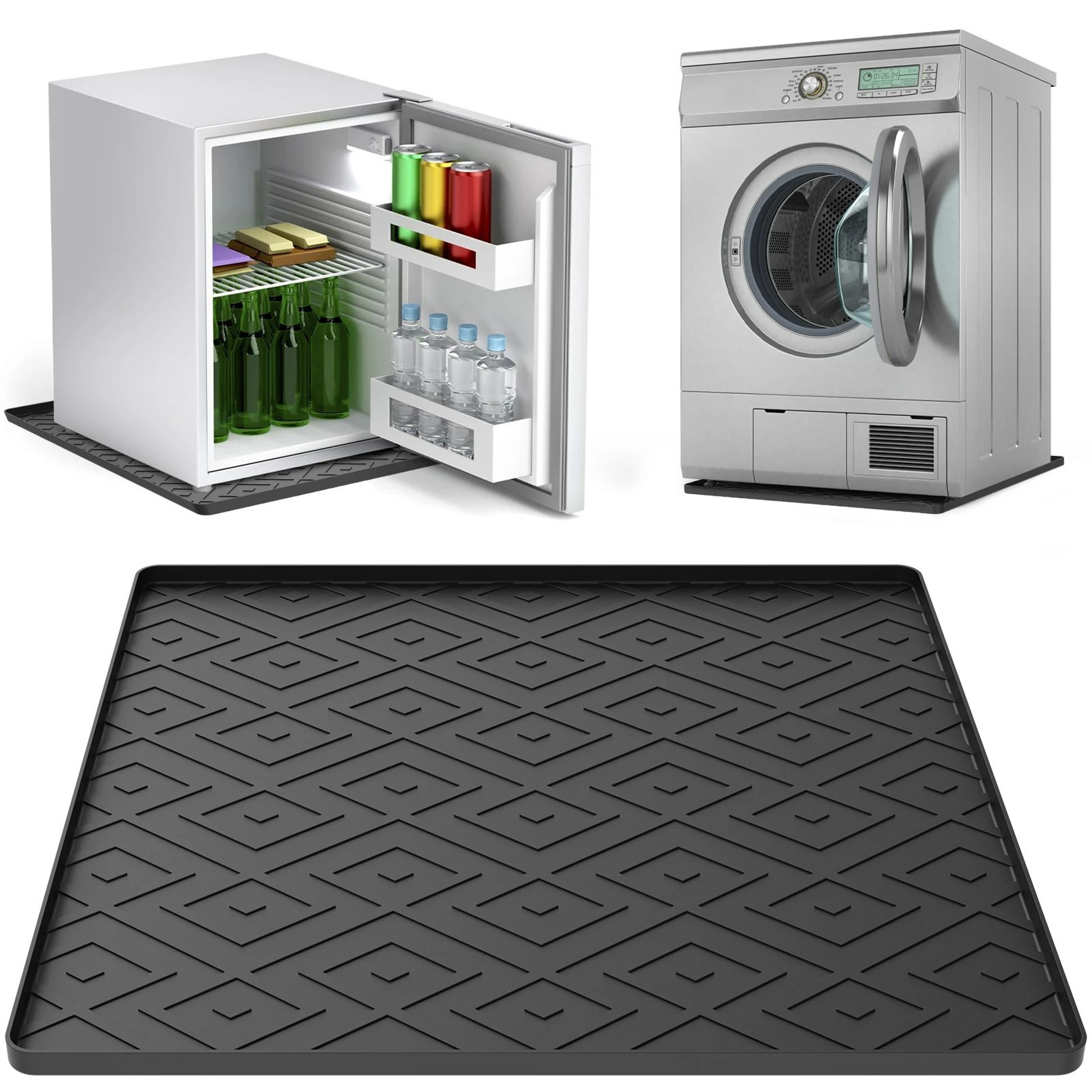 NonSlip Silicone Fridge Drip Pan  Floor Protector 0