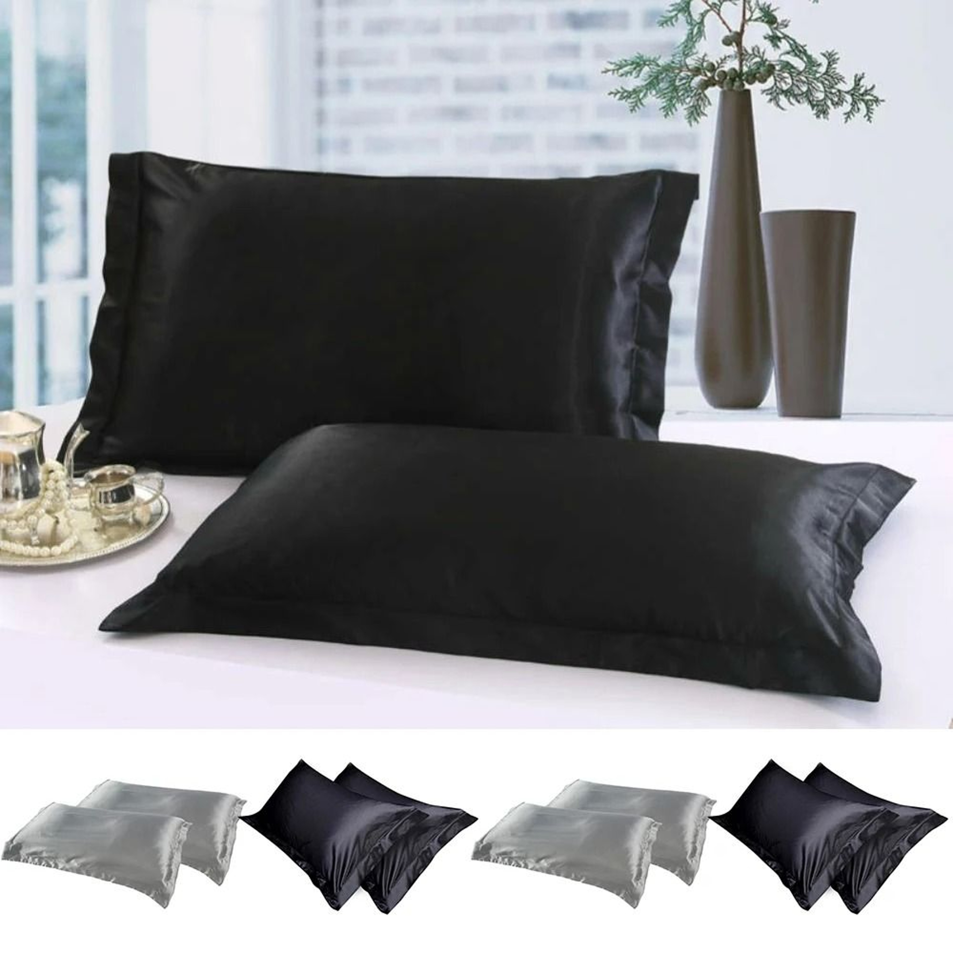 Silky Satin Beauty Breathable Pillowcase 0