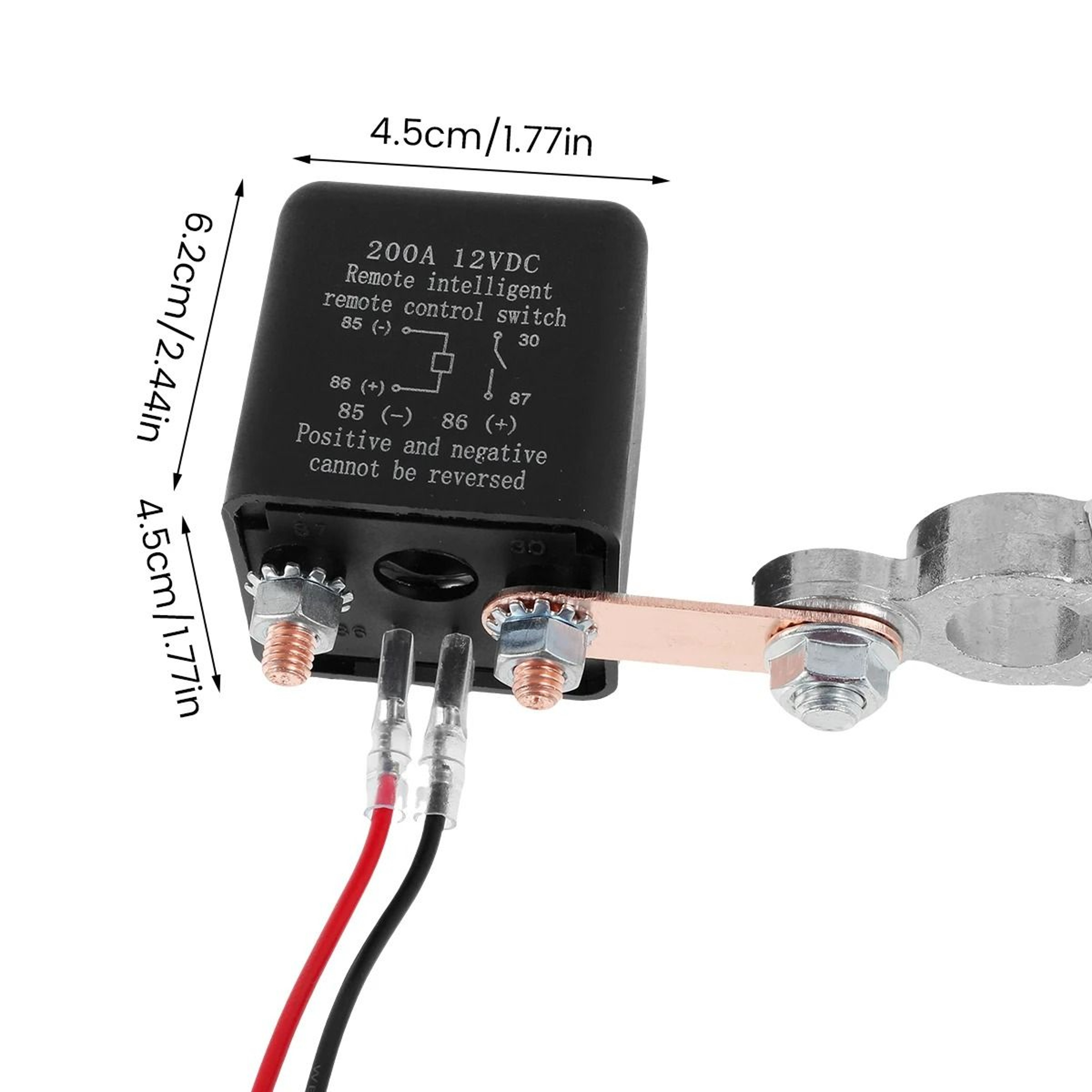 12V Remote Car Battery Disconnect Switch Relay With Dual Controls 6