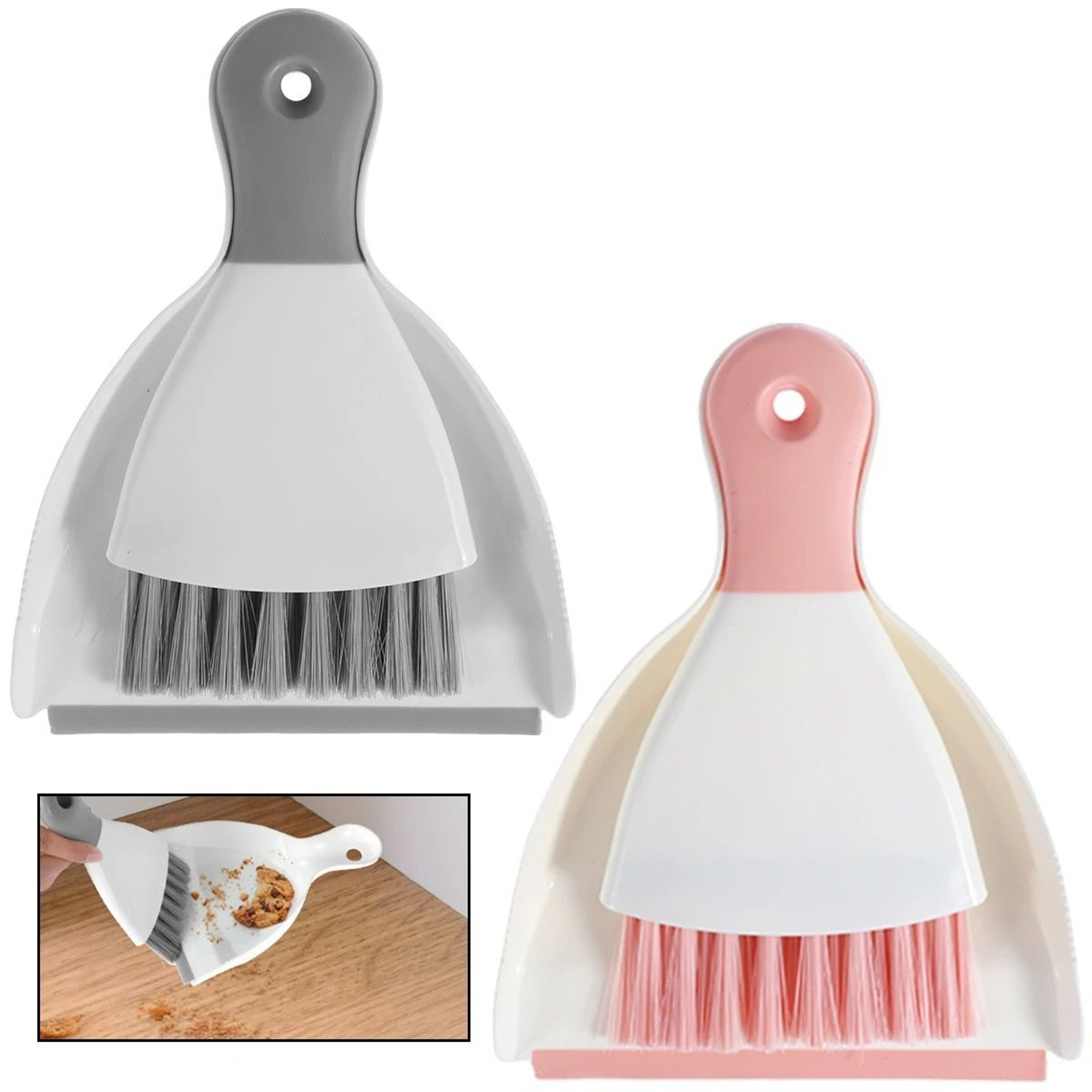 Mini Dustpan  Brush Set Desktop Crumb Sweeper 0