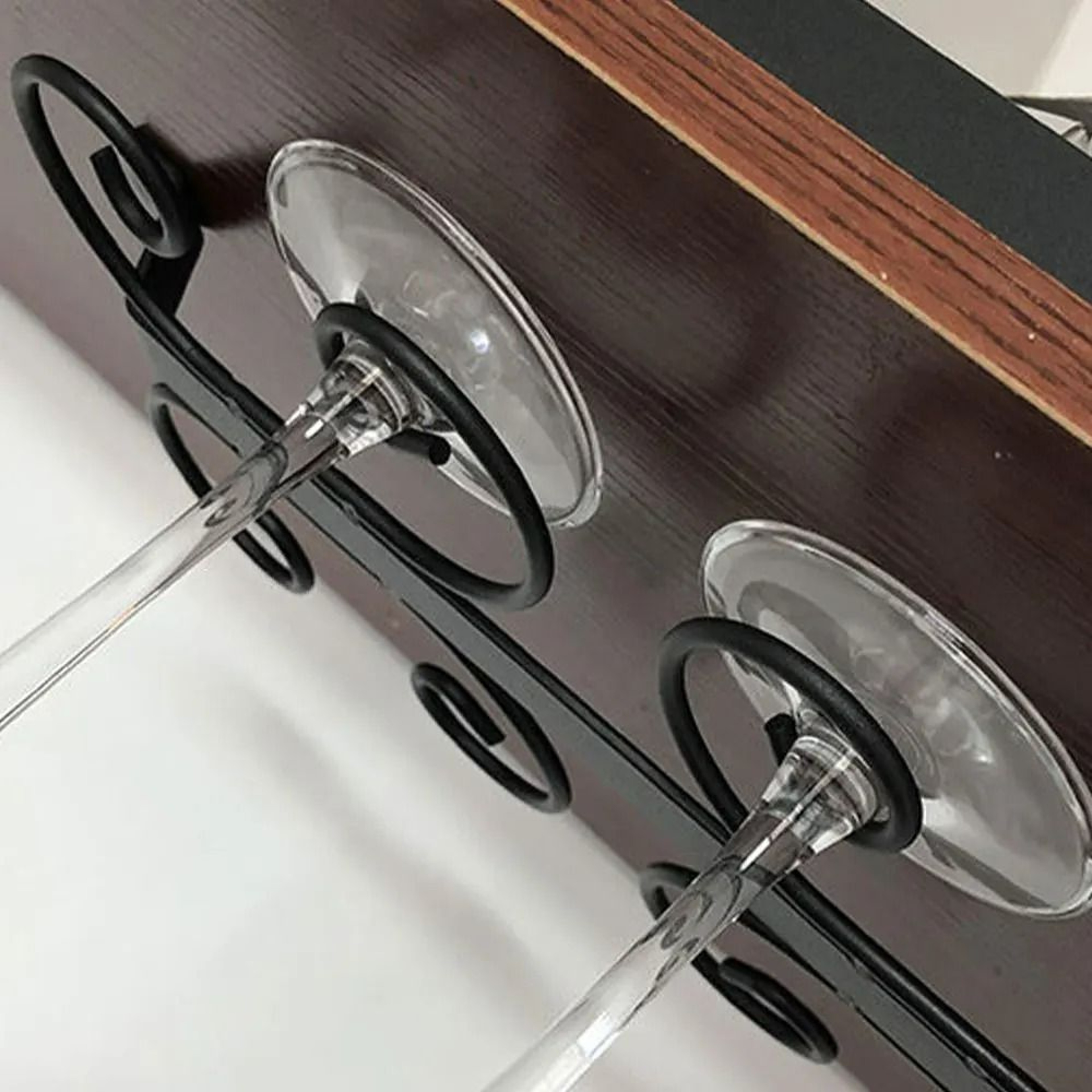 UnderCabinet Metal Wine Glass  Stemware Rack Holder 3