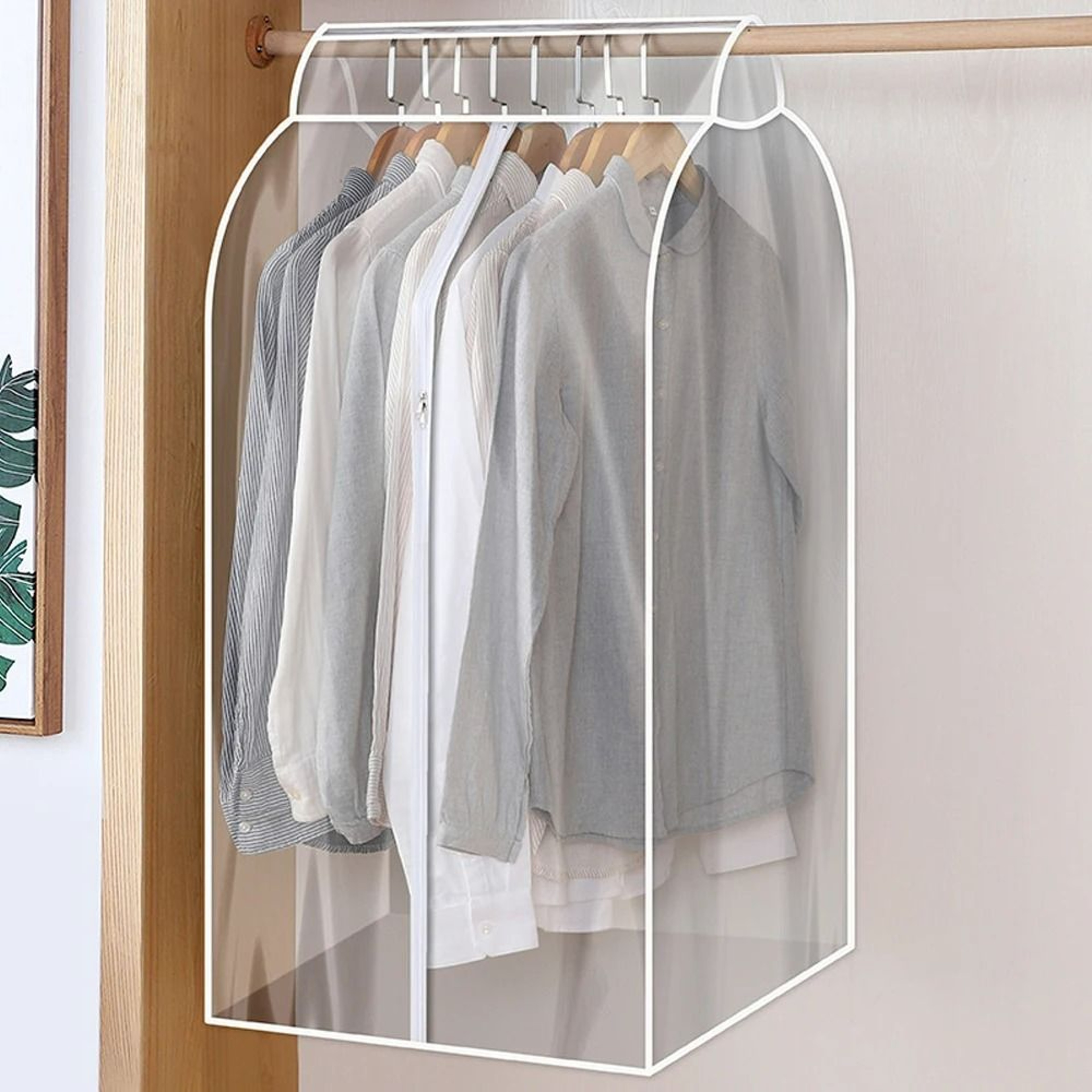 Large Capacity Hanging Garment Dust Cover  Wardrobe Organizer 3