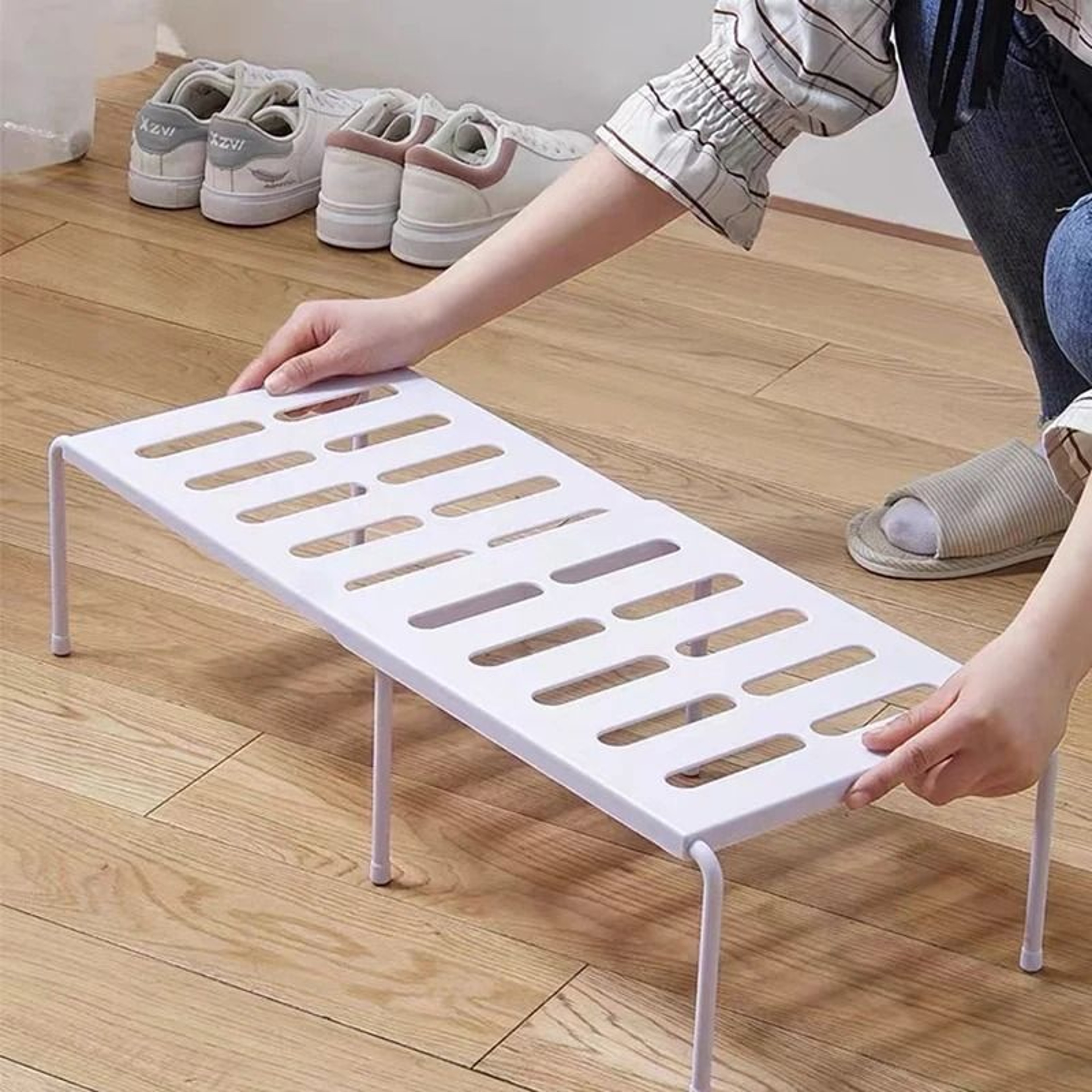 Stretchable MultiPurpose Storage  Organizer Shelf 0