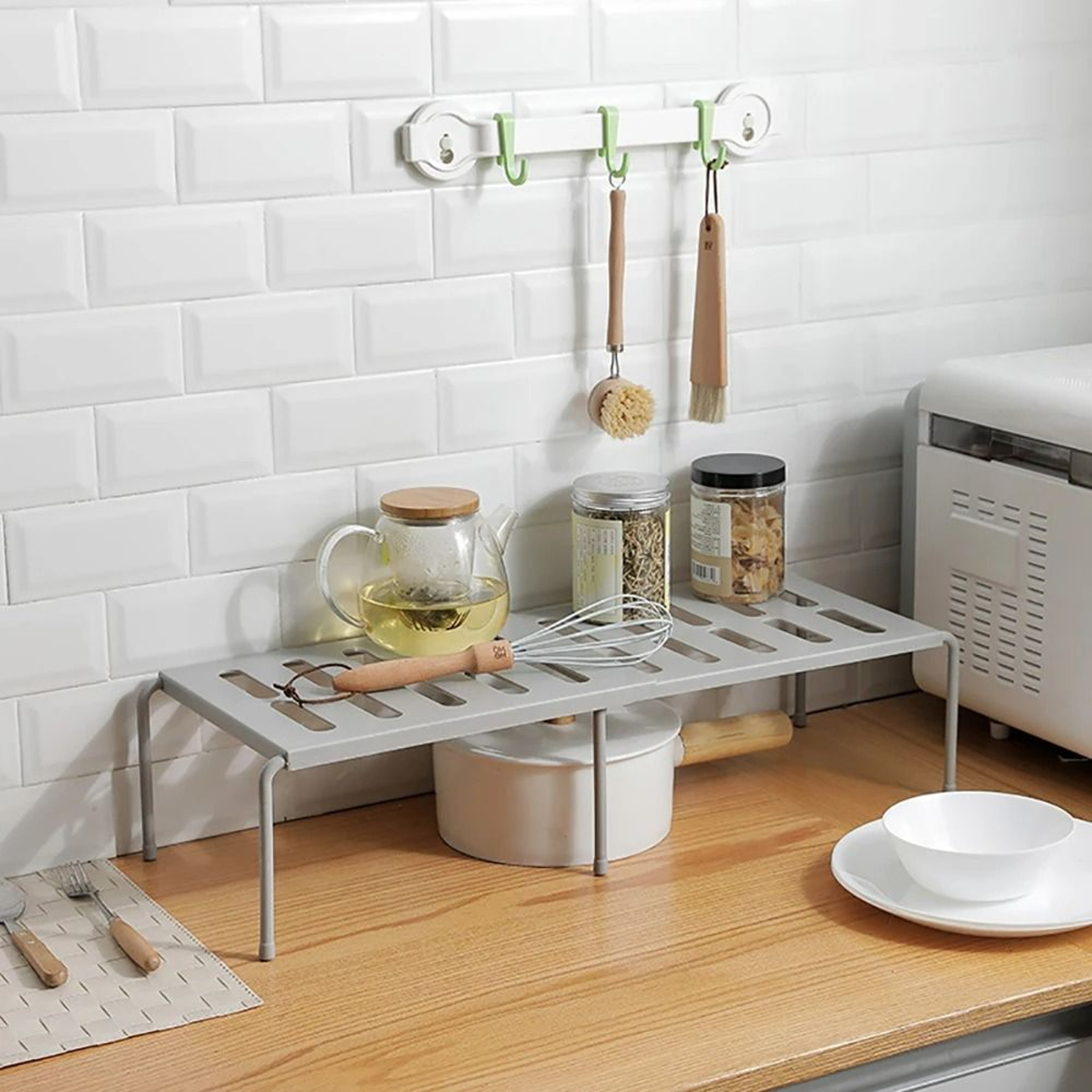 Stretchable MultiPurpose Storage  Organizer Shelf 4