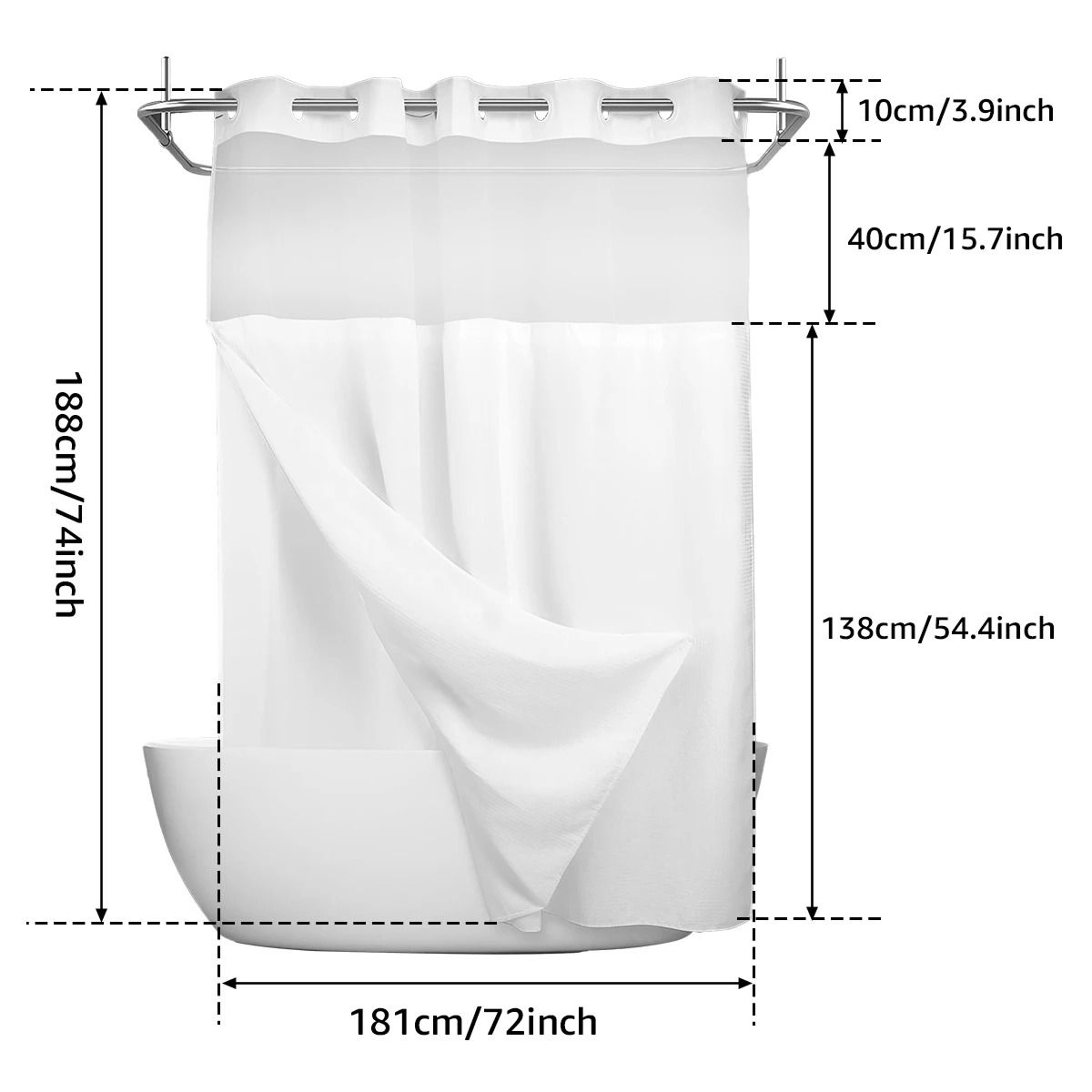 Waterproof Bathroom Decorative Shower Curtain 6