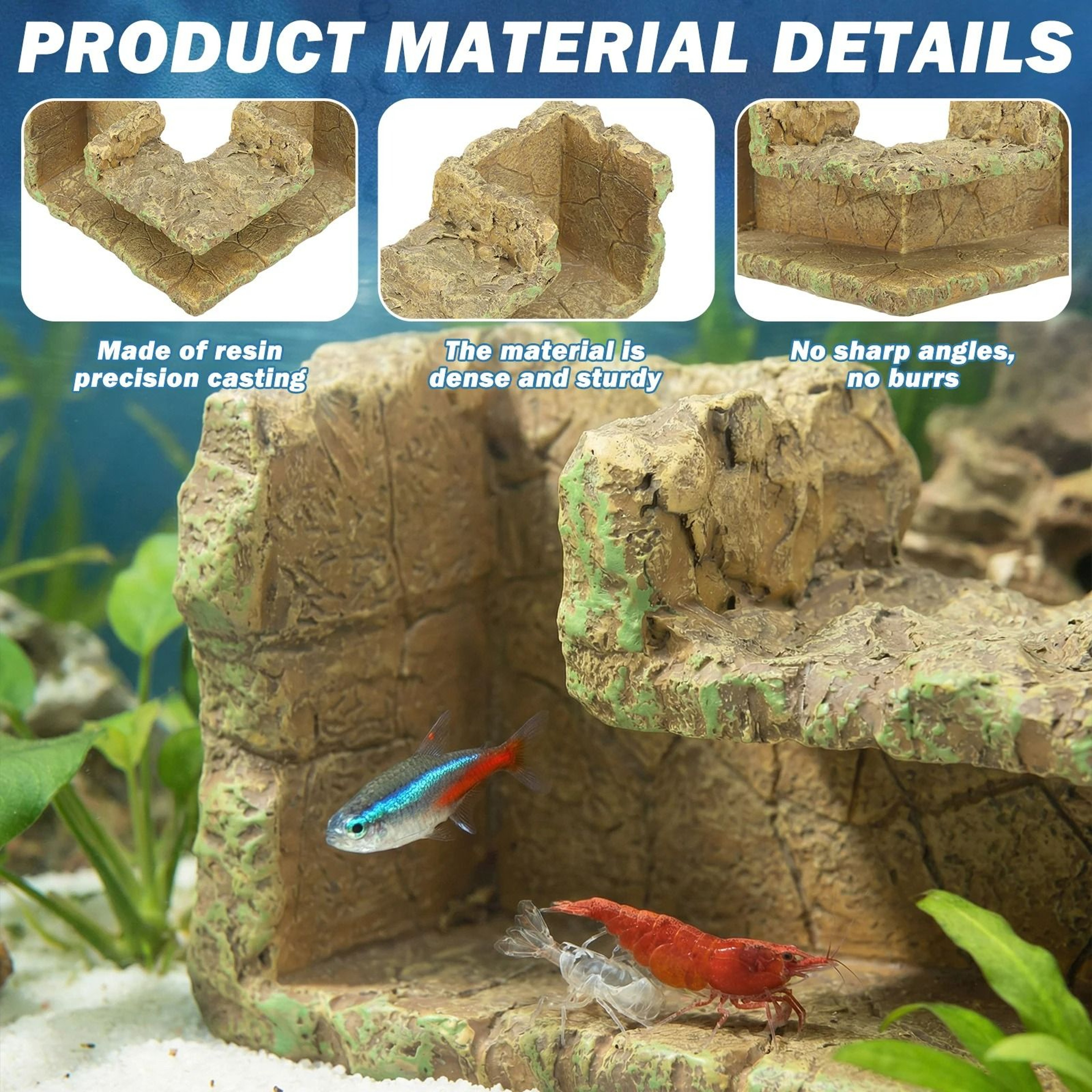 Aquarium Corner Hideaway Tunnel  Breeding Shelter 3